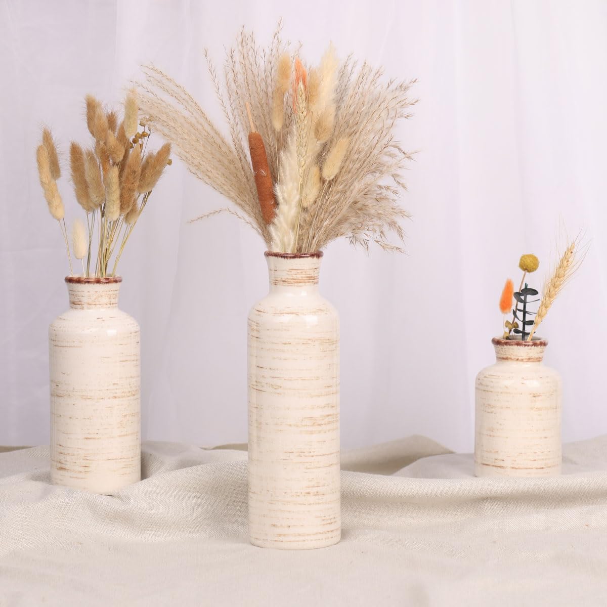 Ceramic Vase Set / Beige