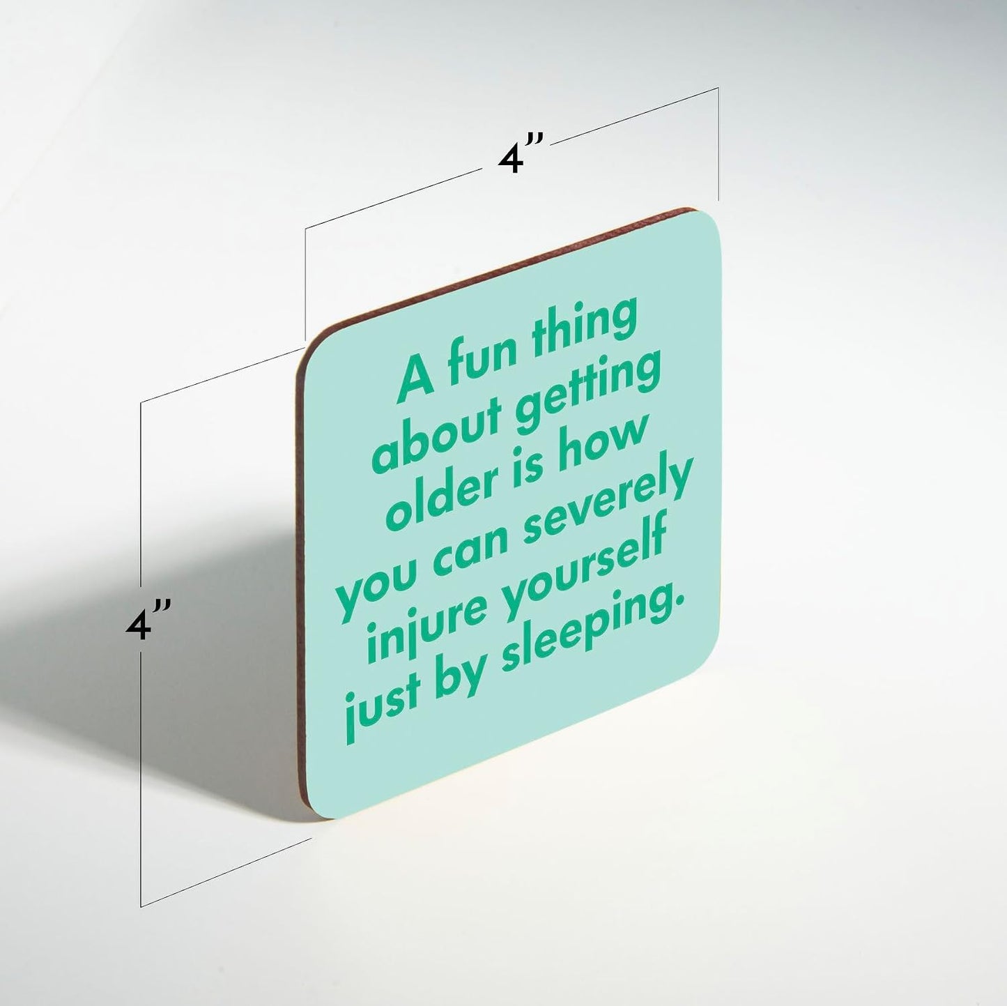 Wood Coasters for Drinks / Quote Coasters D / Set of 6