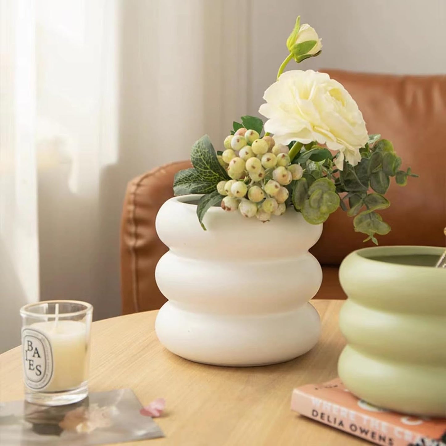 Ceramic Plant Pot Indoor / White / 6.5inch