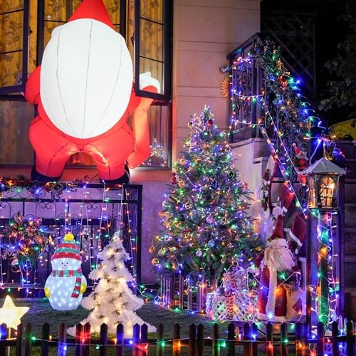 JMEXSUSS 132ft 400 LED Christmas Lights Indoor Outdoor Waterproof