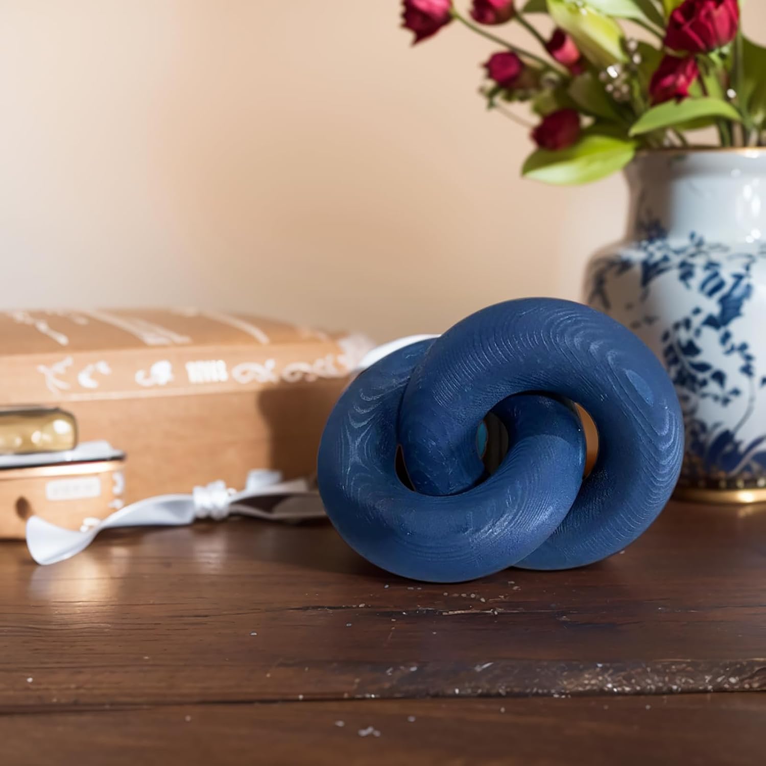 Coffee Table Decor Book Shelf Decor Accents Art Decor Living Room / Navy Blue