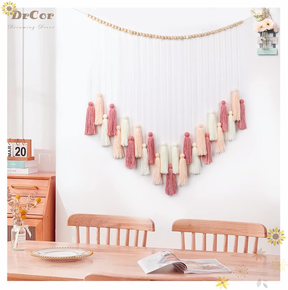 DrCor Macrame Wall Hanging / Blush Pink