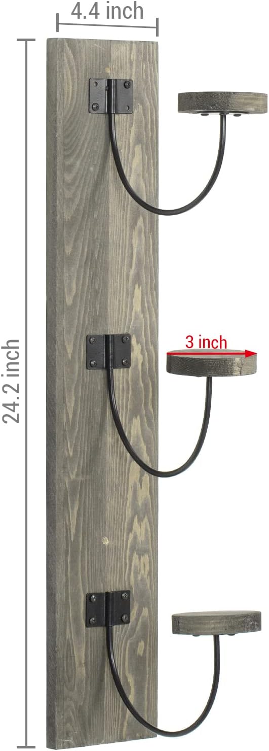 MyGift 2 Pcs Hat Rack Wall Mount, Cowboy Hat Organizer Holder, Coat, Cap Clothes Hanger with Metal Wire and Wood Hooks