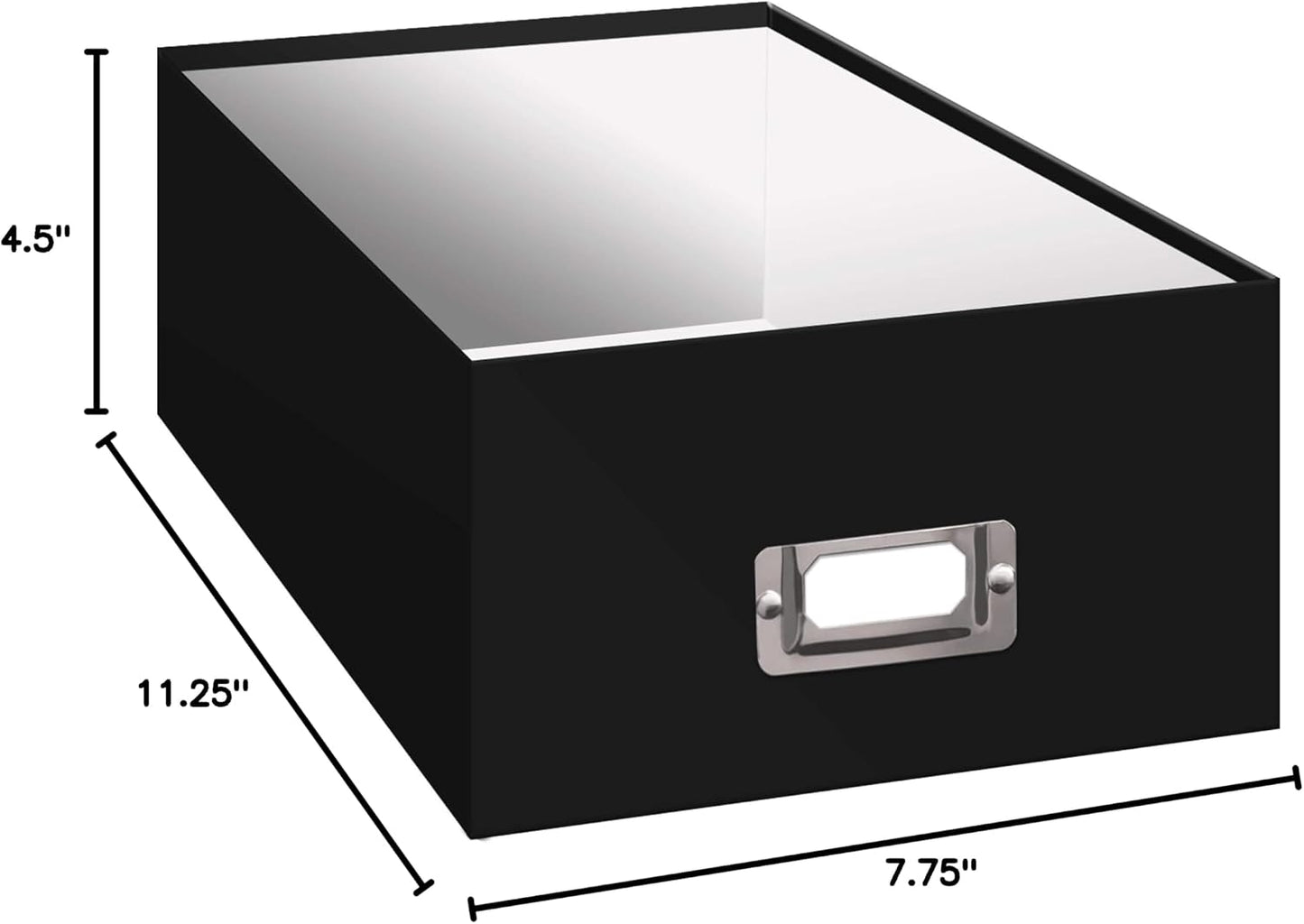 B-1BW Photo Storage Box / Long Stems Design / 11.25"L x 7.75"W x 4.5"H