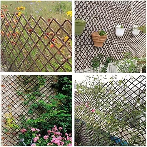 Nature Willow Trellis Expandable Plant Support Plant Climbing Lattices Trellis Willow Expandable Trellis Fence for
