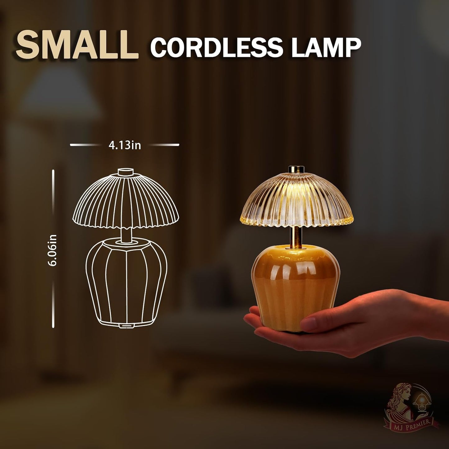 Rechargeable Table Lamp / Brown-2packs