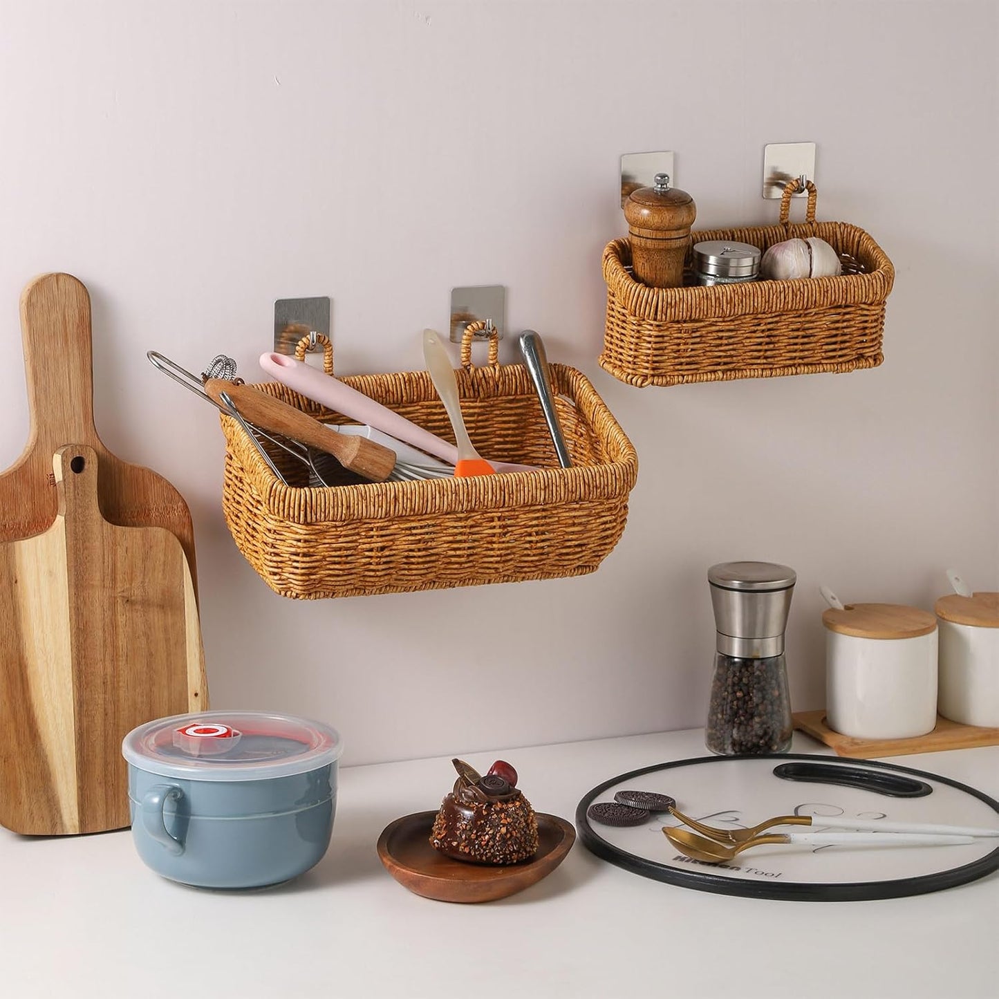 Hangers Boho Style Hanging Storage Basket / Bohemian / Set of 2