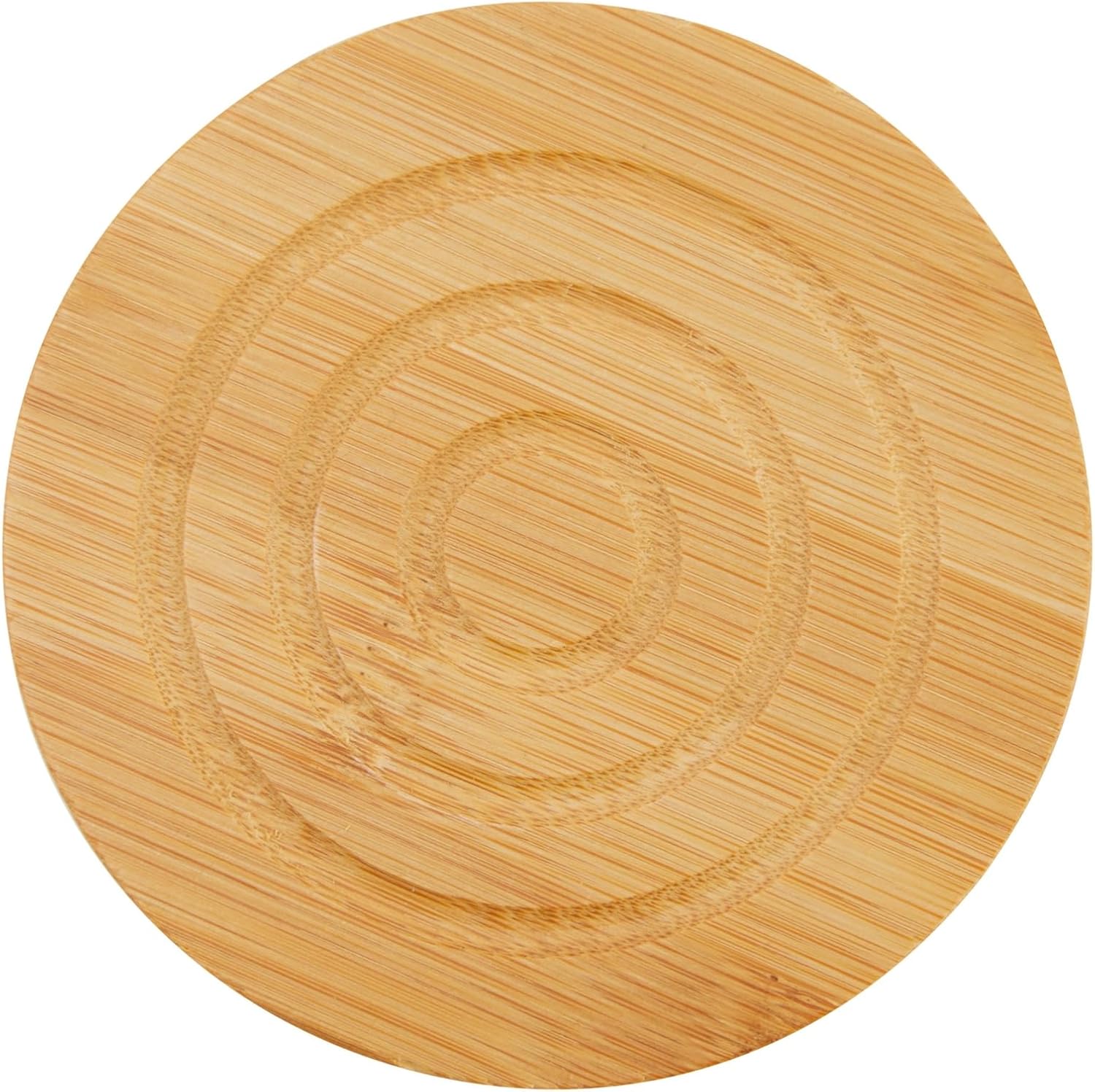 Coasters -4.3- Round Light Bamboo Wood / 4.3 Inches / Brown / Set of 6