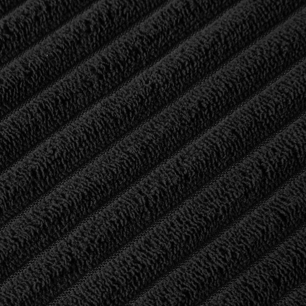 Decorative Throw Pillow Covers / 18 x 18 / Black / Set of 2