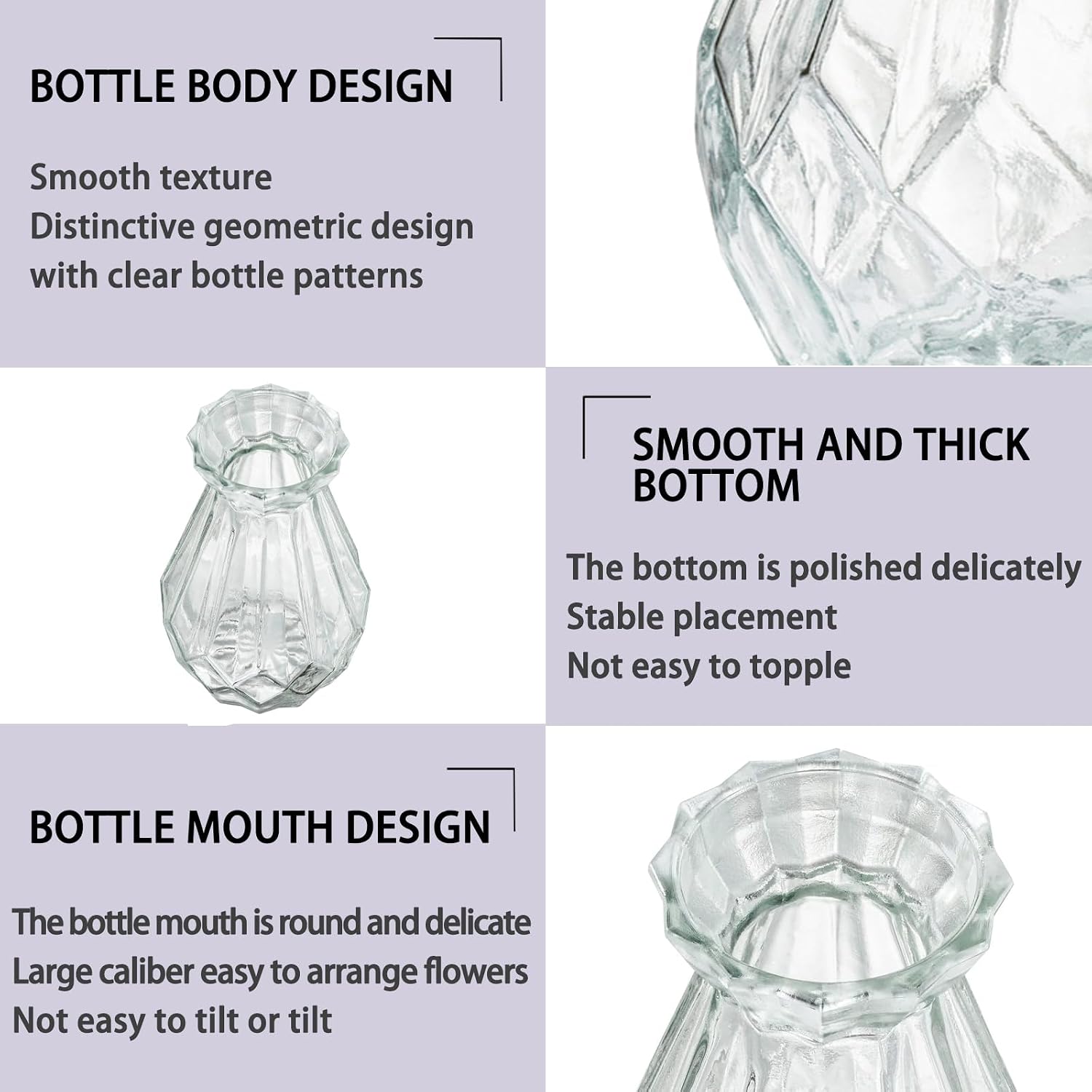 Glass Vase / Mini Vases for Centerpieces / Clear / Set of 40