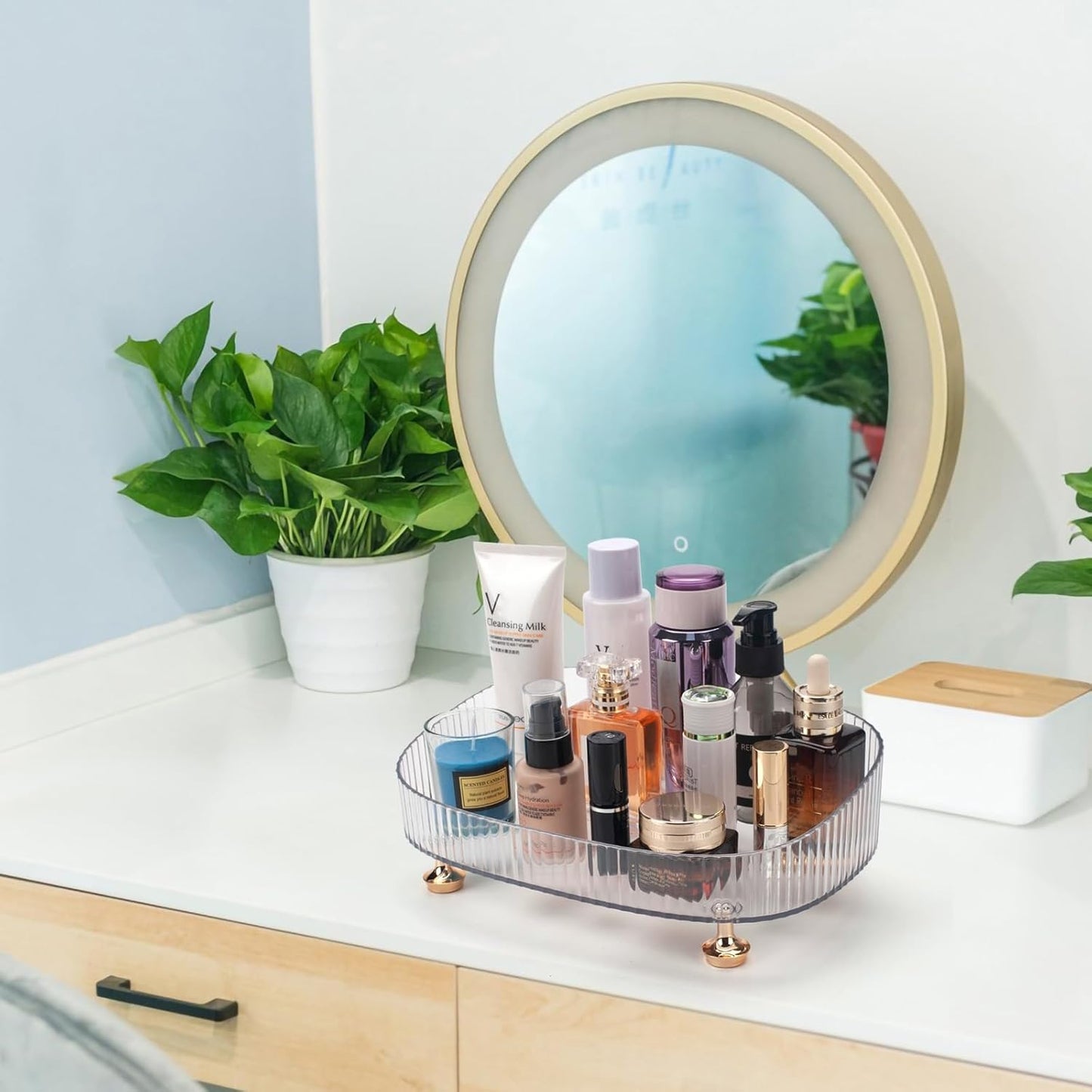 Bathroom Vanity Tray / Clear