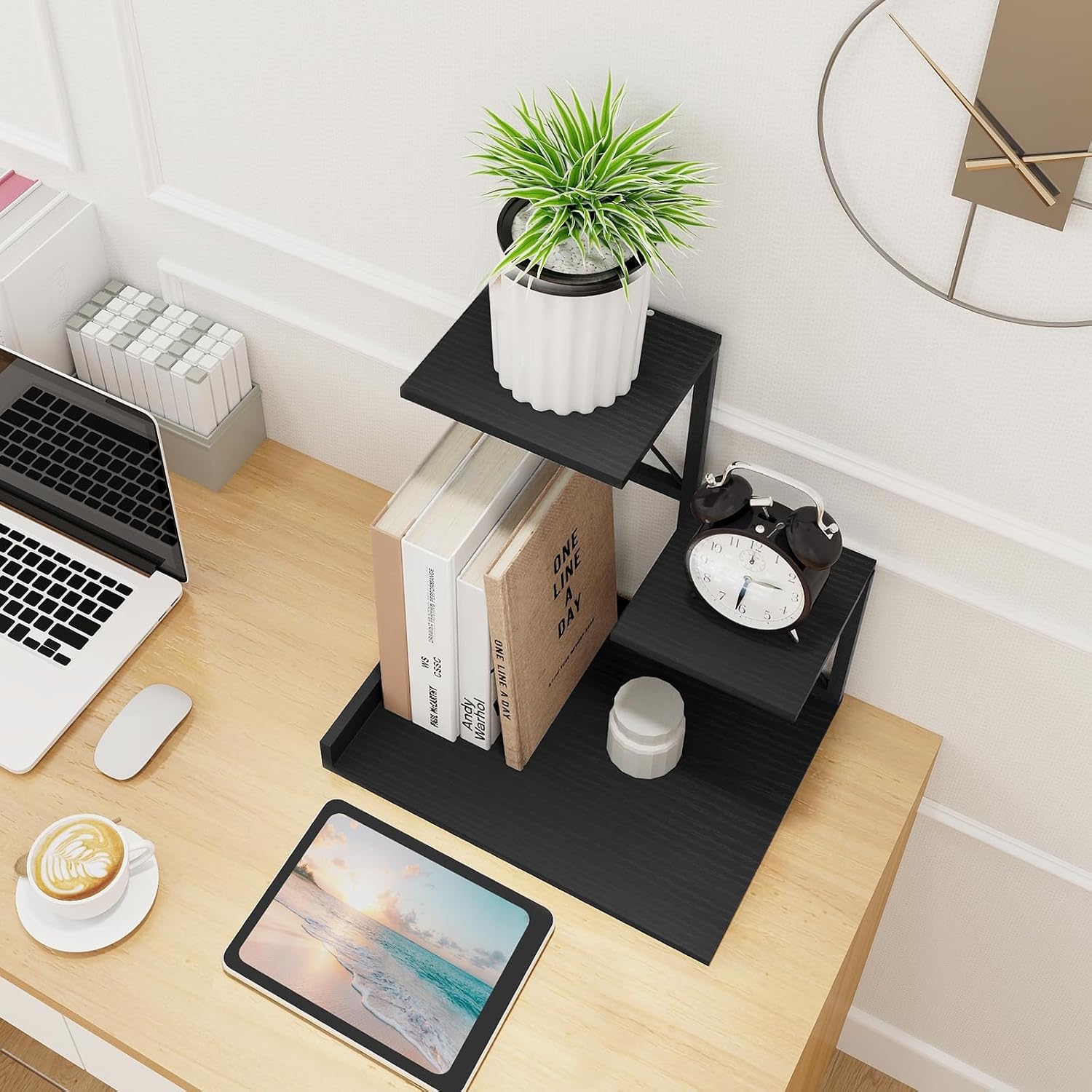 Office Storage Rack and Cubicle Organizers / Black