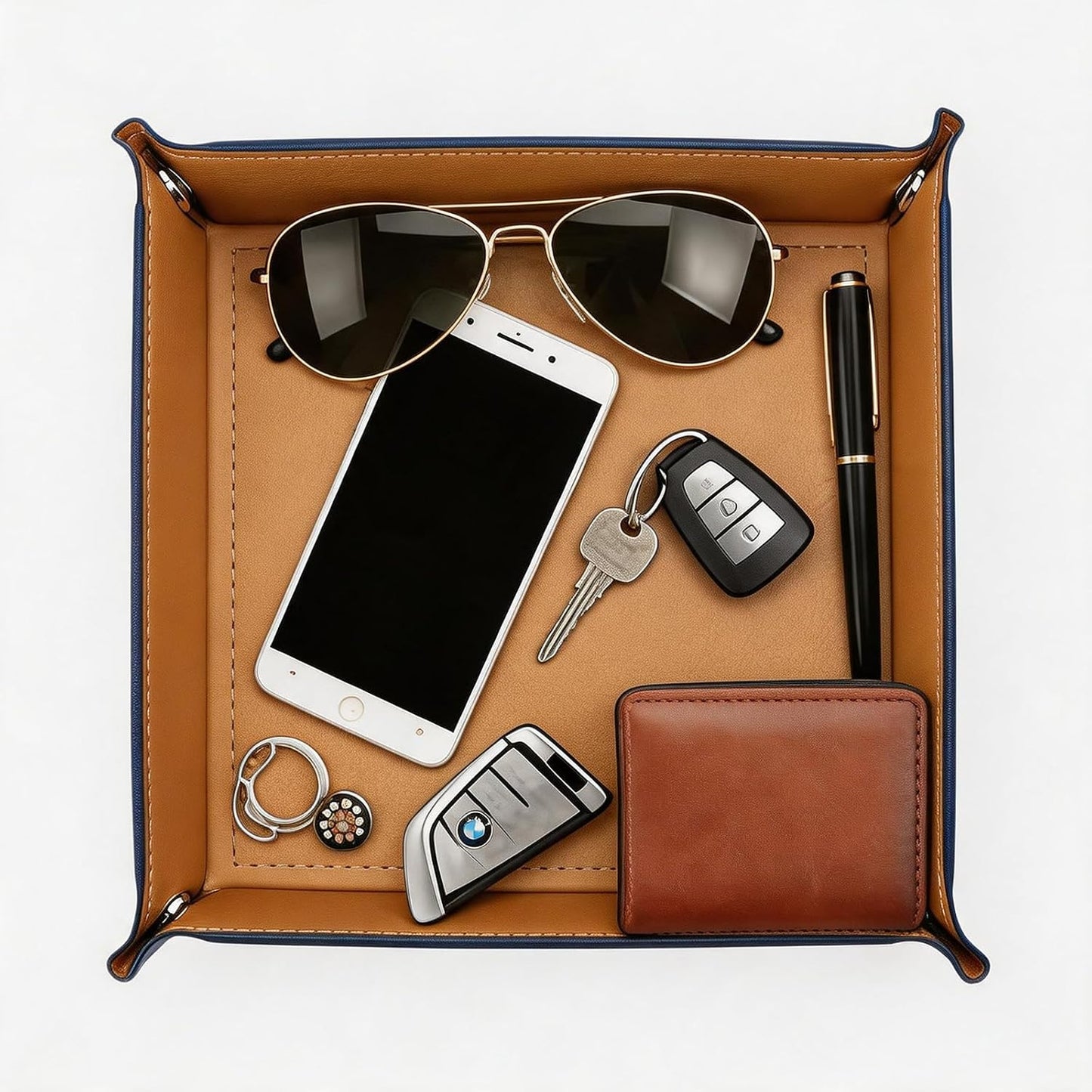 Valet Tray Desktop Storage Organizer / Khaki