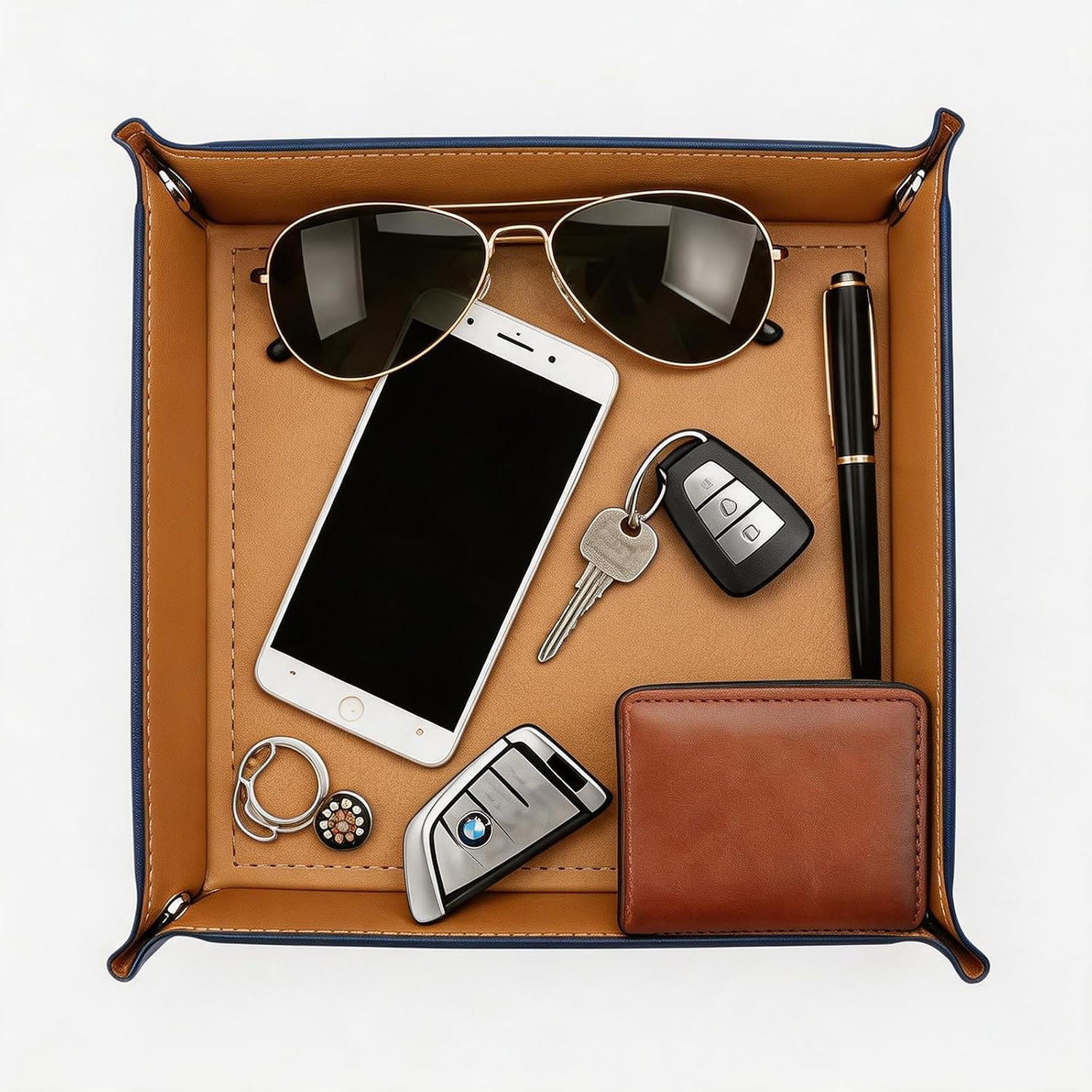 Valet Tray Desktop Storage Organizer / Khaki