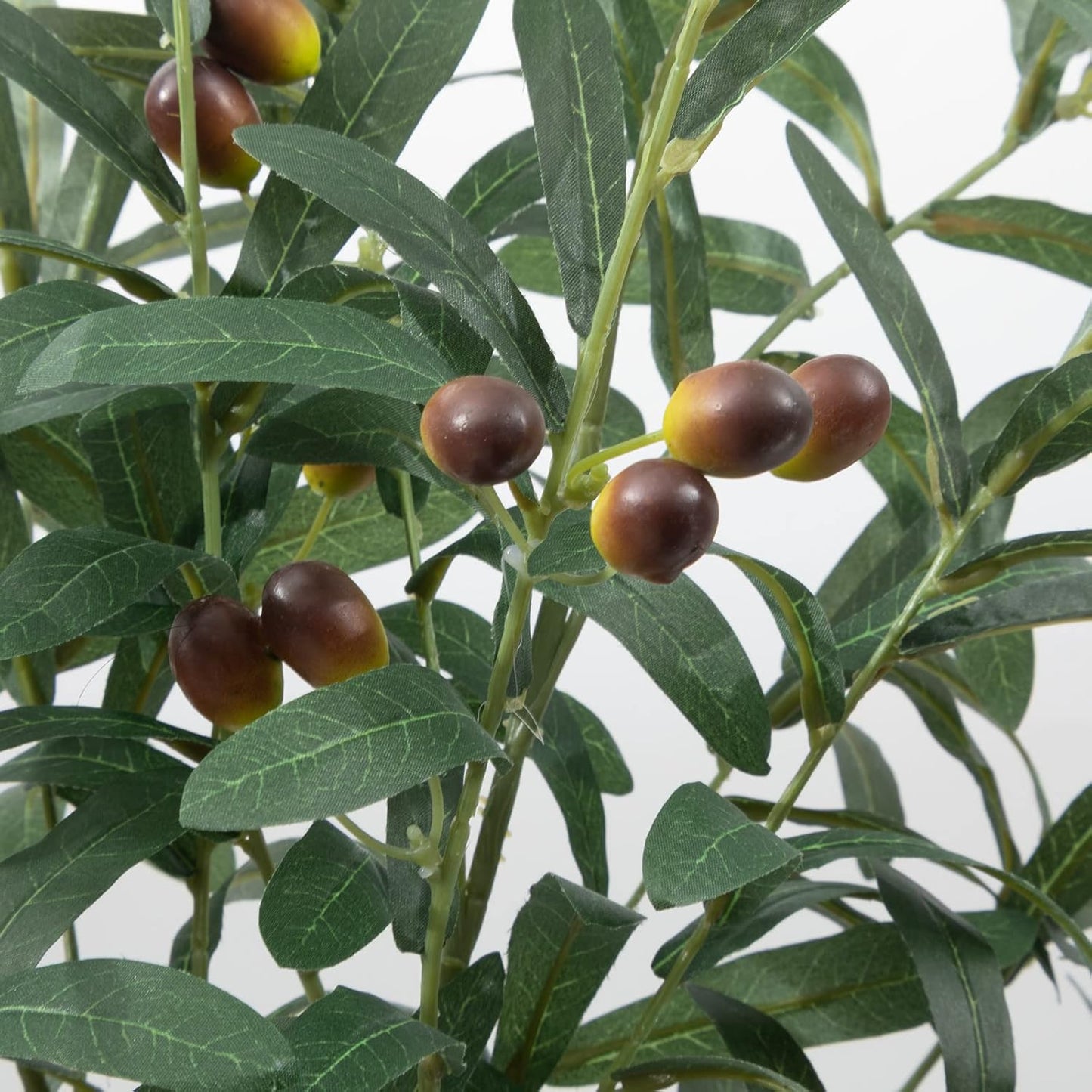 39" Fake Olive Tree Branches Olive Stems Large Tall Artificial Greenery Stems / 39" Tall / Set of 3