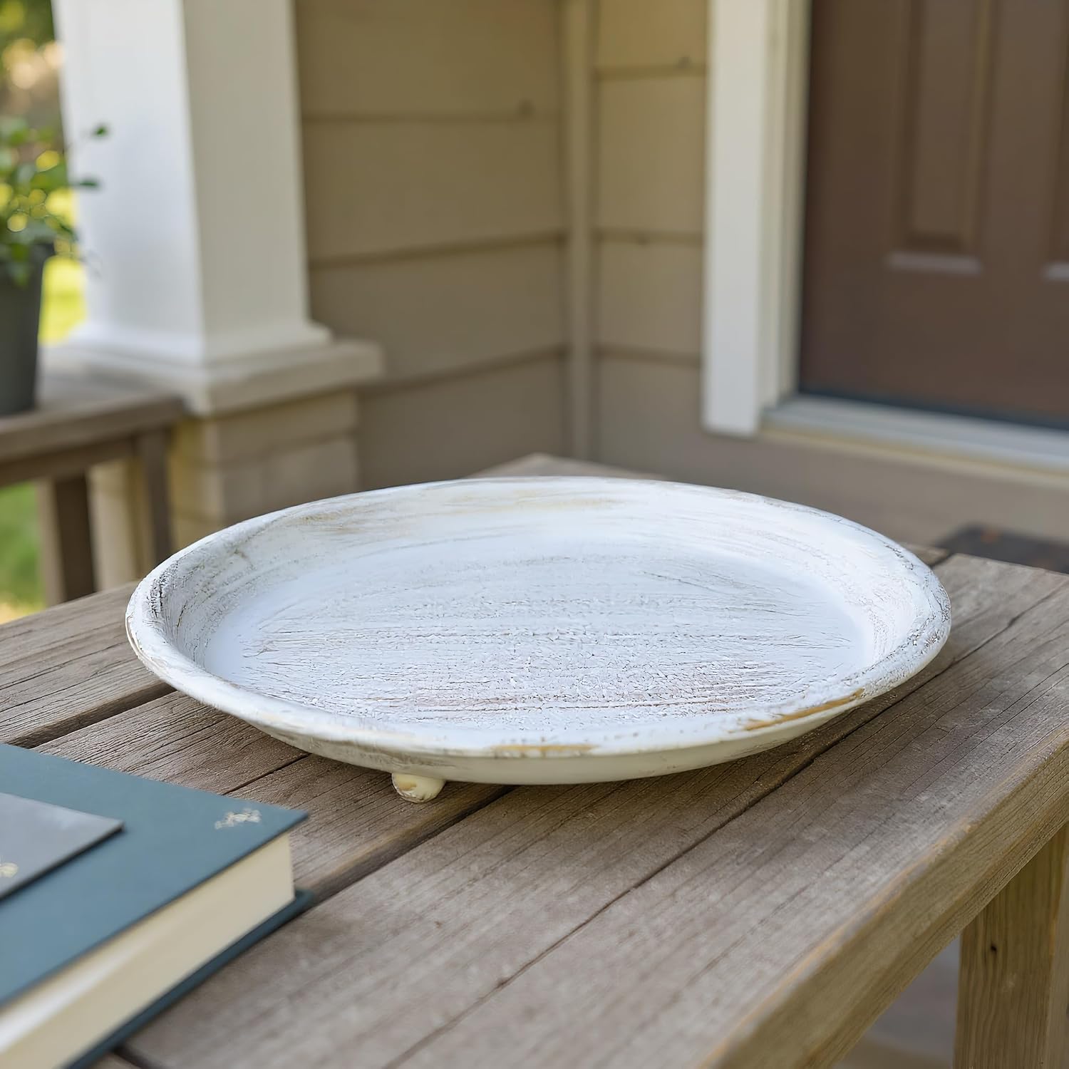 Farmhouse Decorative Tray / White