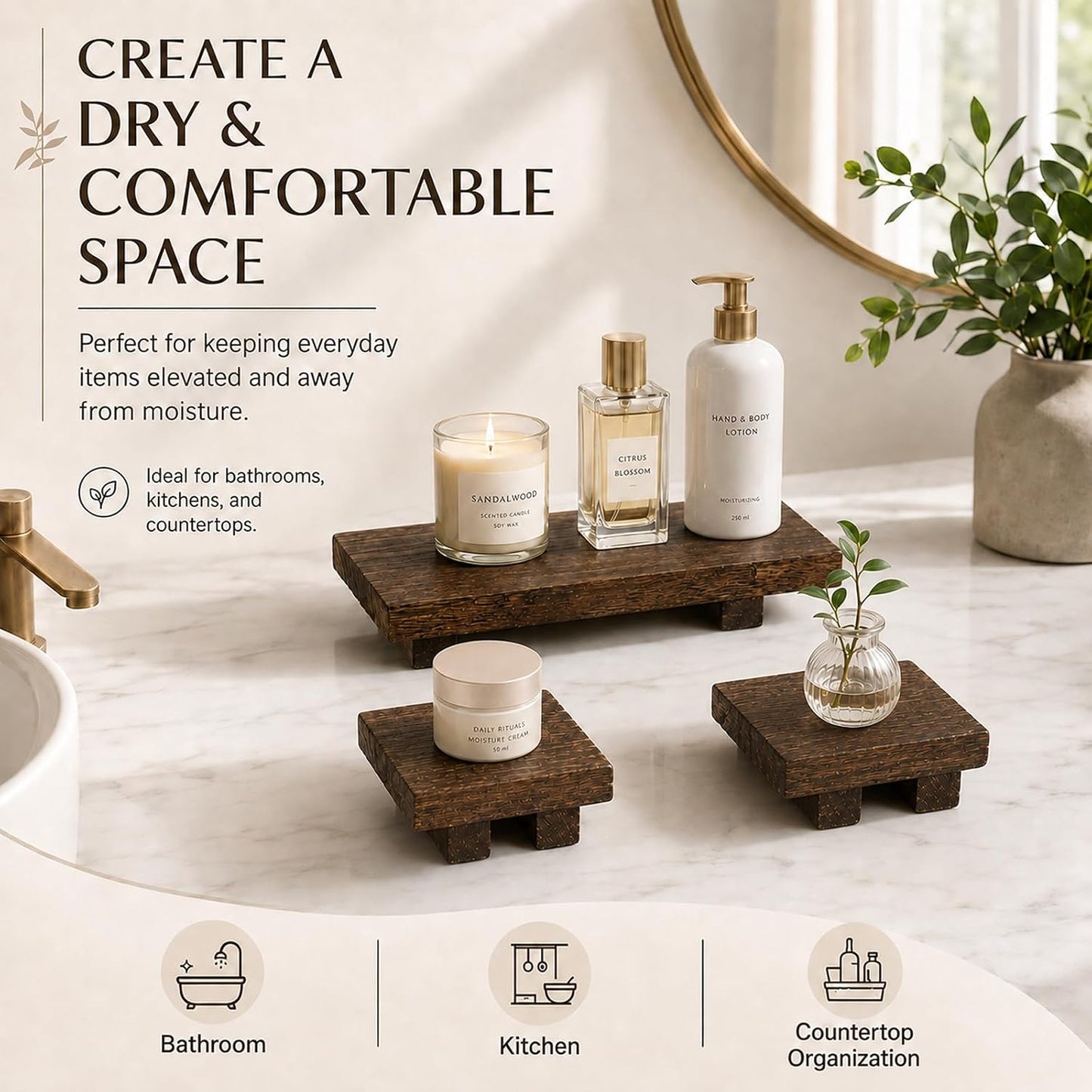 Rustic Farmhouse Countertop Organizer