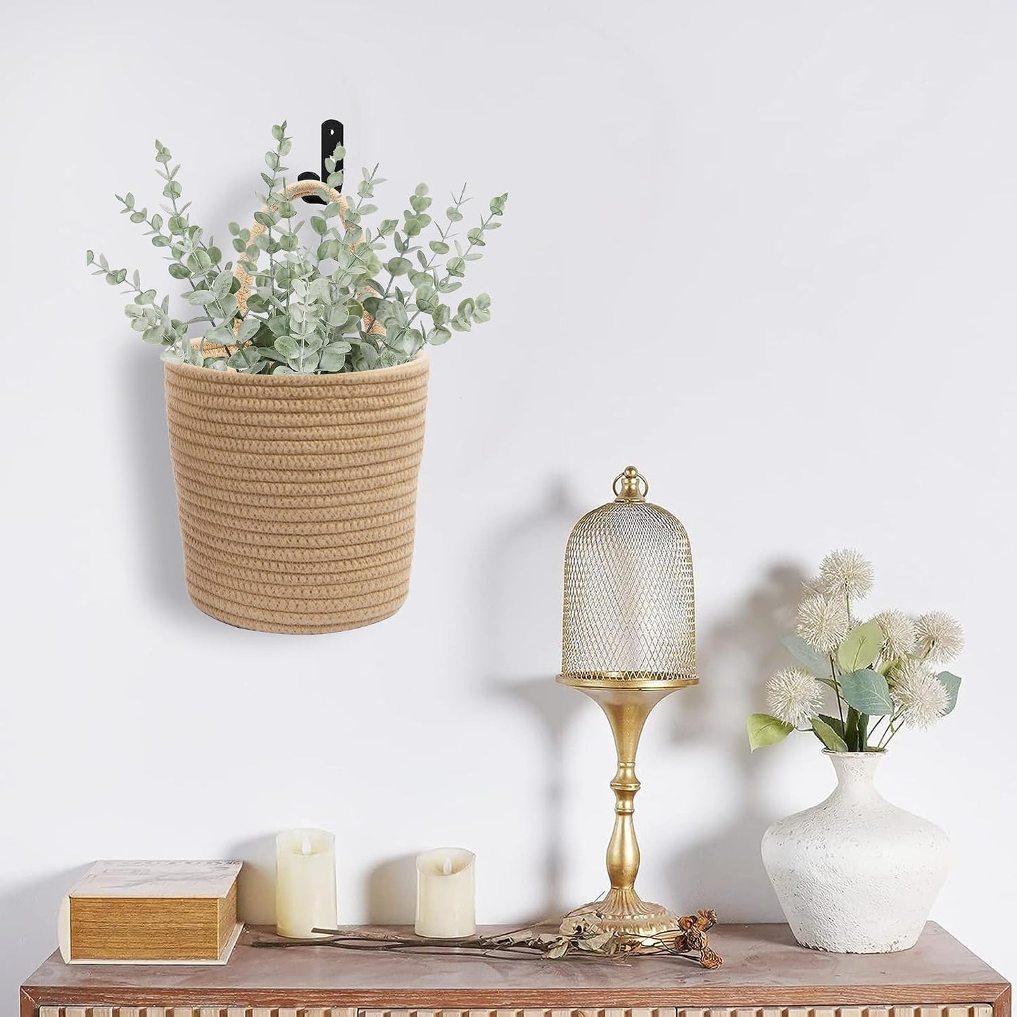 Flower Plants Wall Basket Decor Set / Set of 2