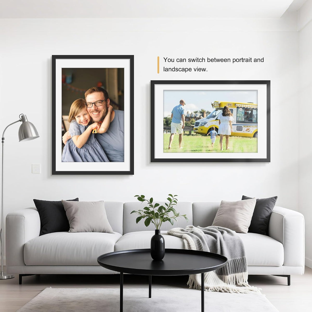 24x36 Poster Frame Set of 7, Black Wall Gallery Picture Frames | Fits 20x30 Posters With Mat or 24x36 Without Mat