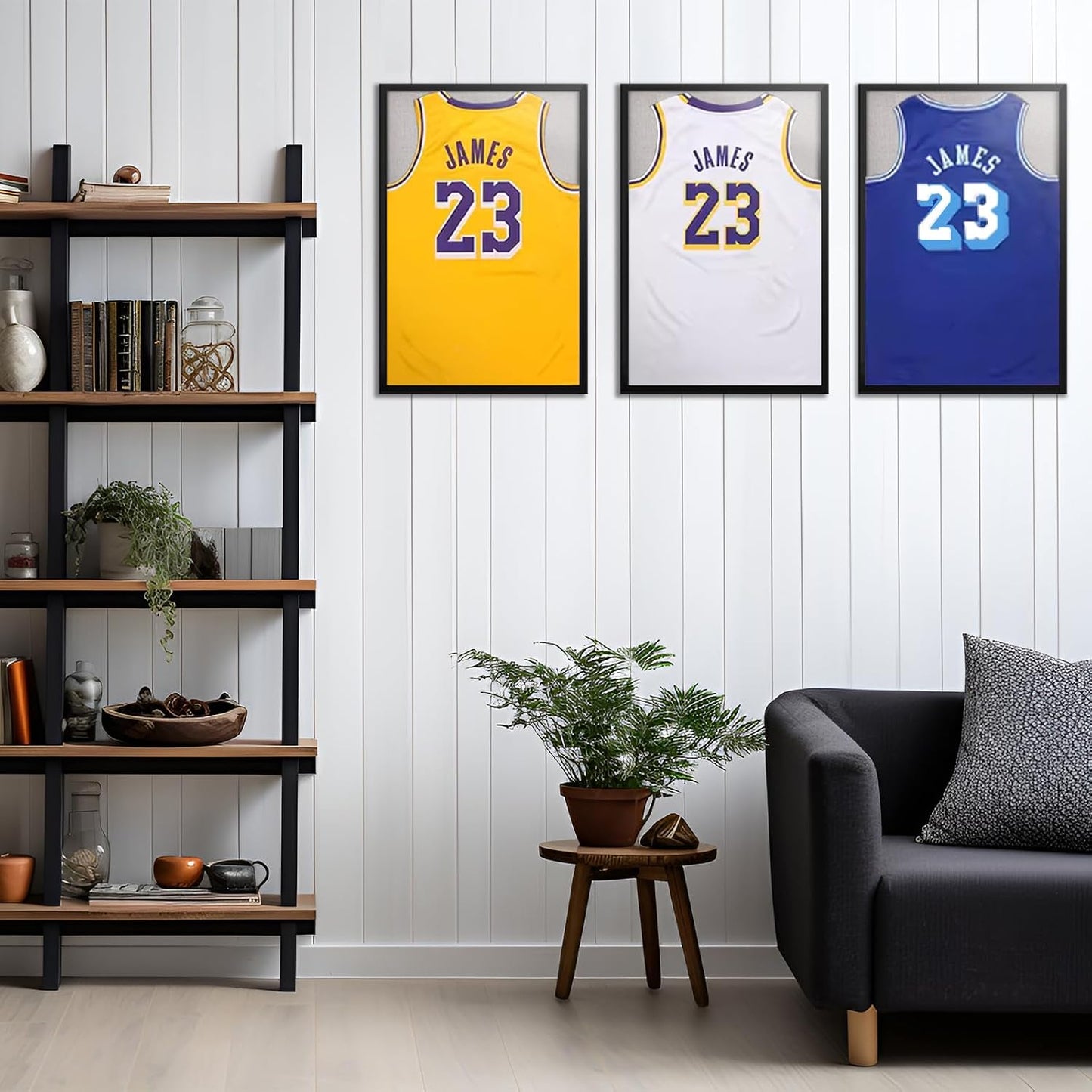 1DOT2 Shadow Box Frame 20x30 Jersey Display Case, Pine Wood Acrylic Black | Grade A Natural Pine Wood, HD Acrylic