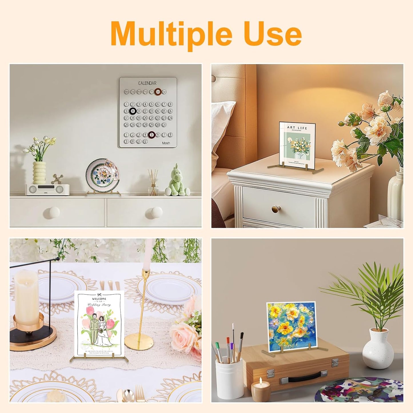 Metal Display Stand / Gold / Set of 5