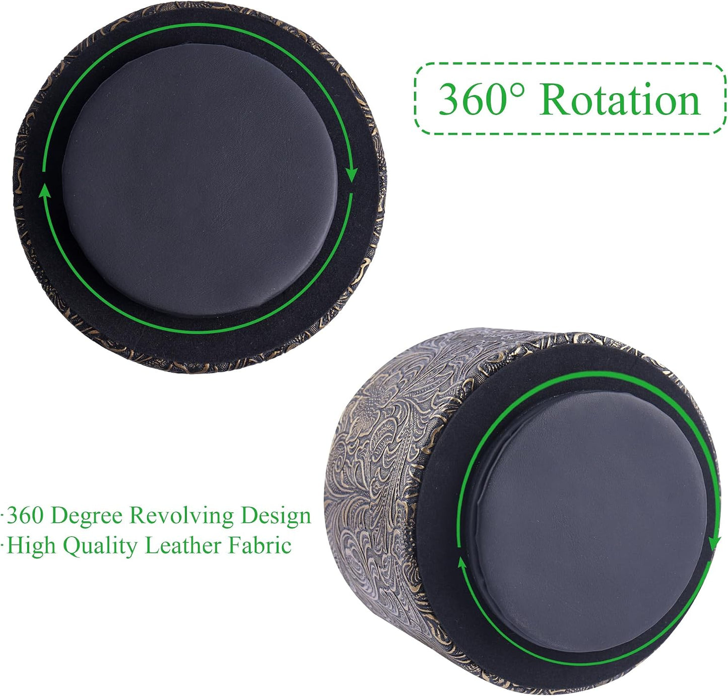 Remote Control Holder / 1-carved Cooper Gold / 360 Degree Rotation