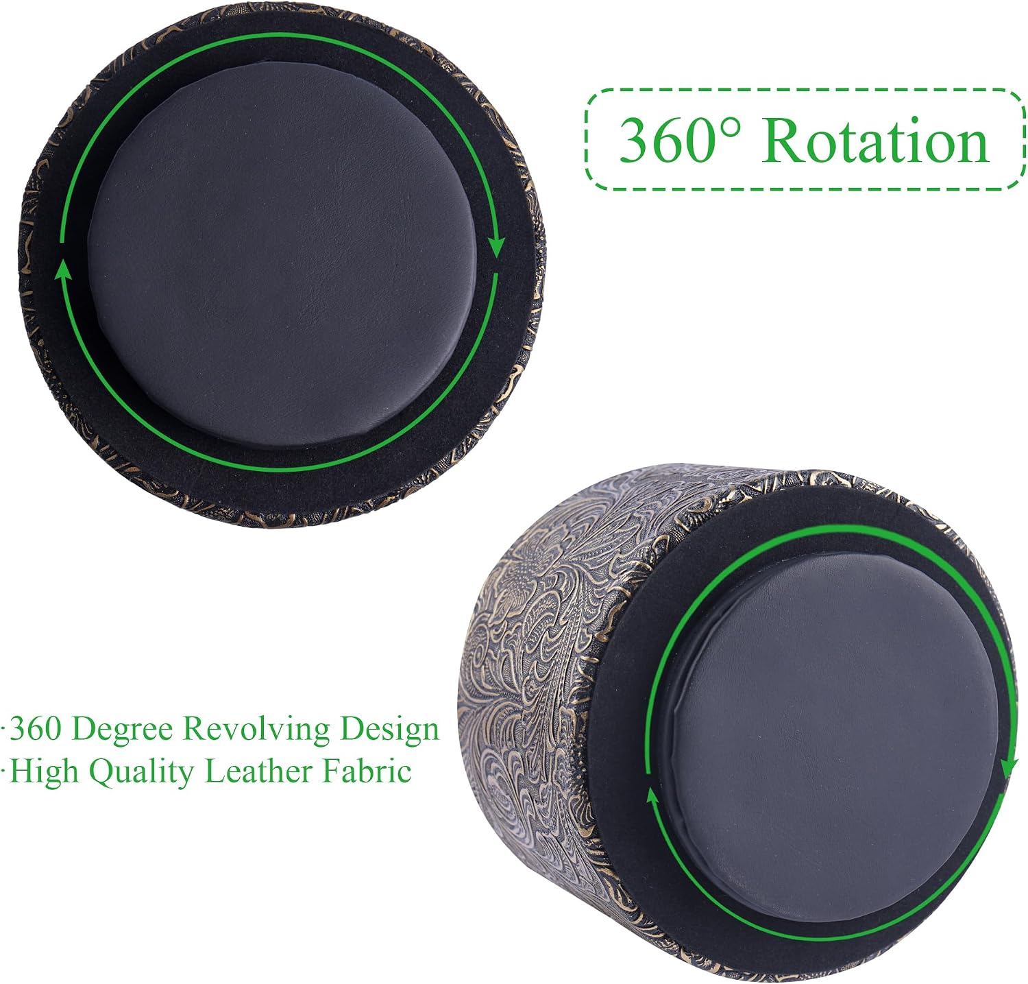 Remote Control Holder / 1-carved Cooper Gold / 360 Degree Rotation