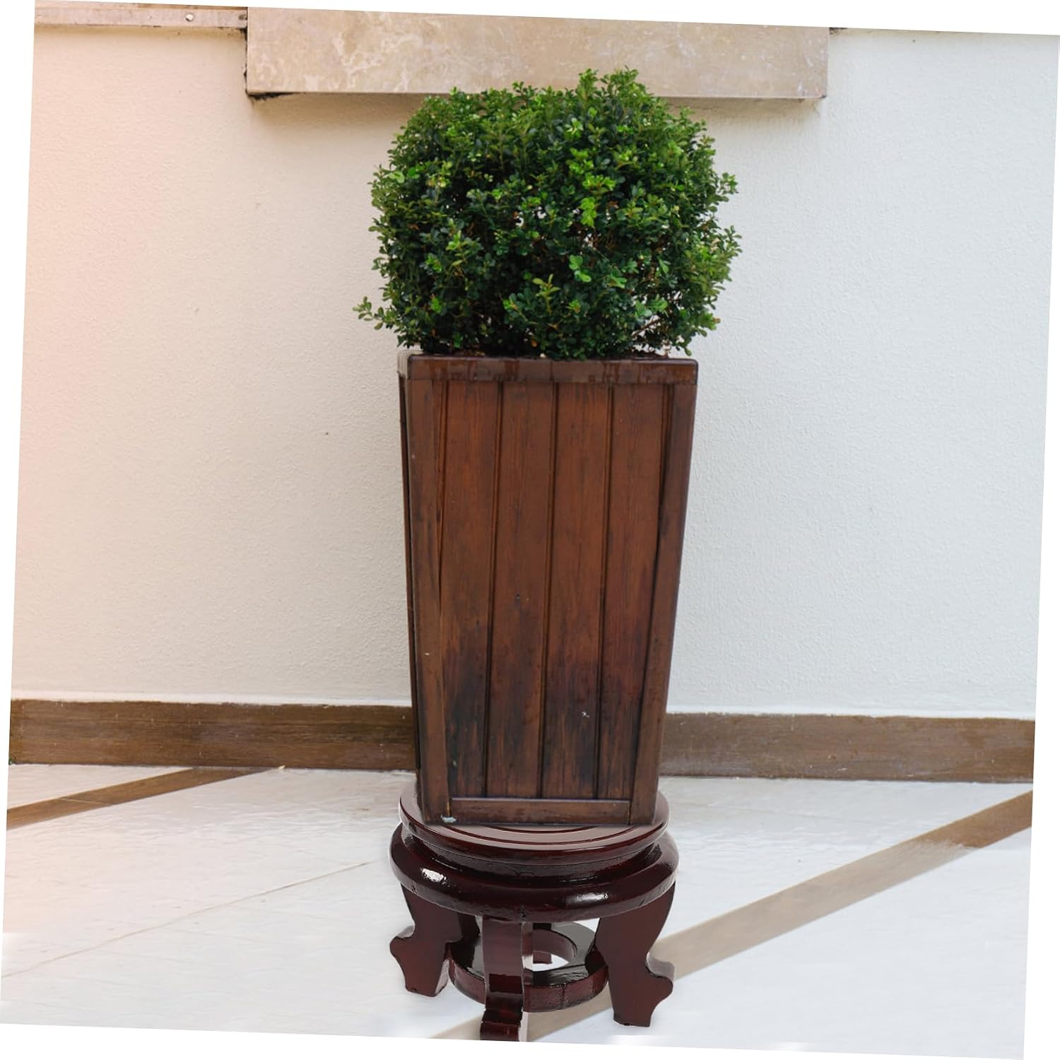 Wood Plant Stand Wooden Potted Plant Riser