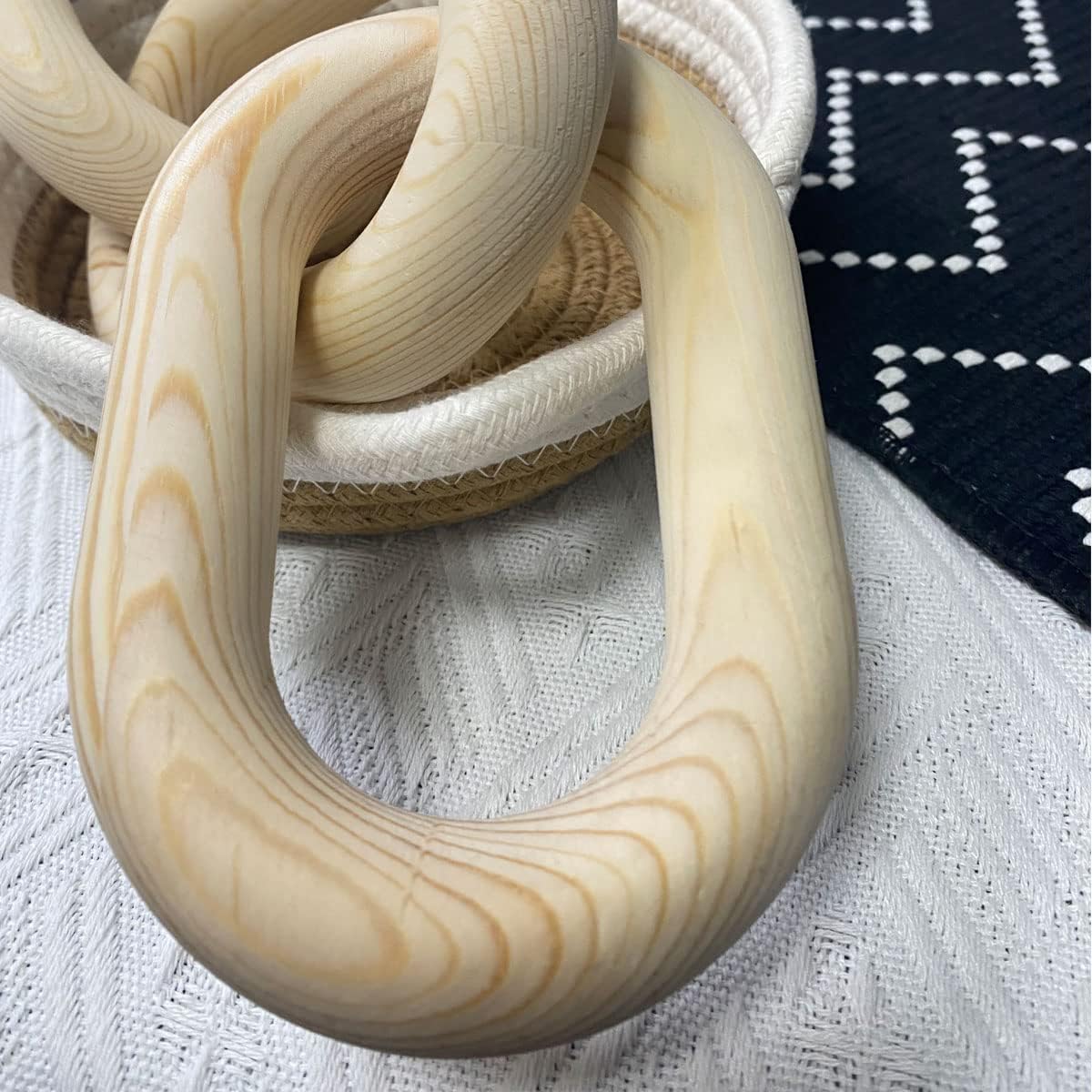 Wood Chain Link Decor / Wood Color