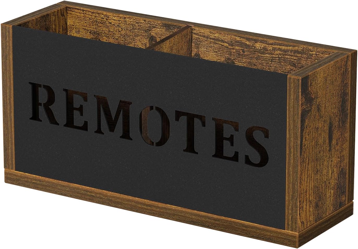 Remote Organizer Divided / Rustic Brown - Style B / Small