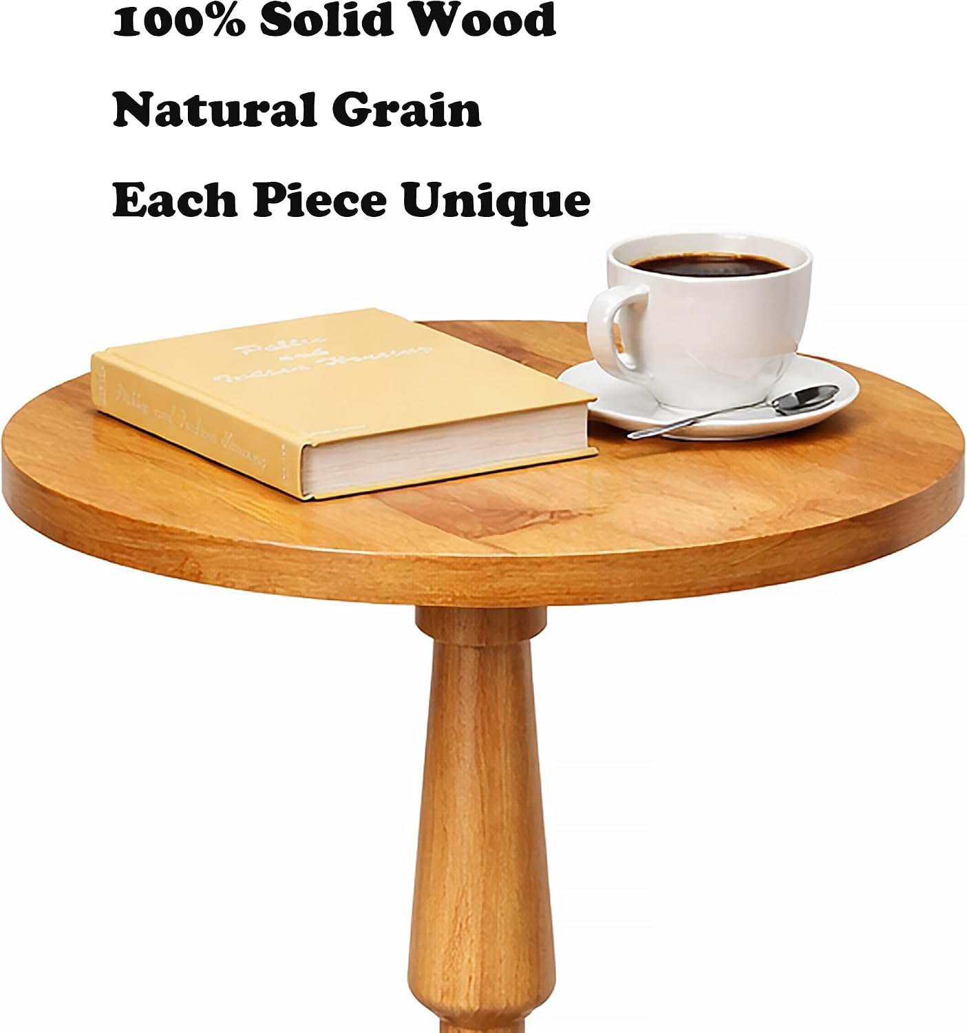 Modern Accent End Table / Natural