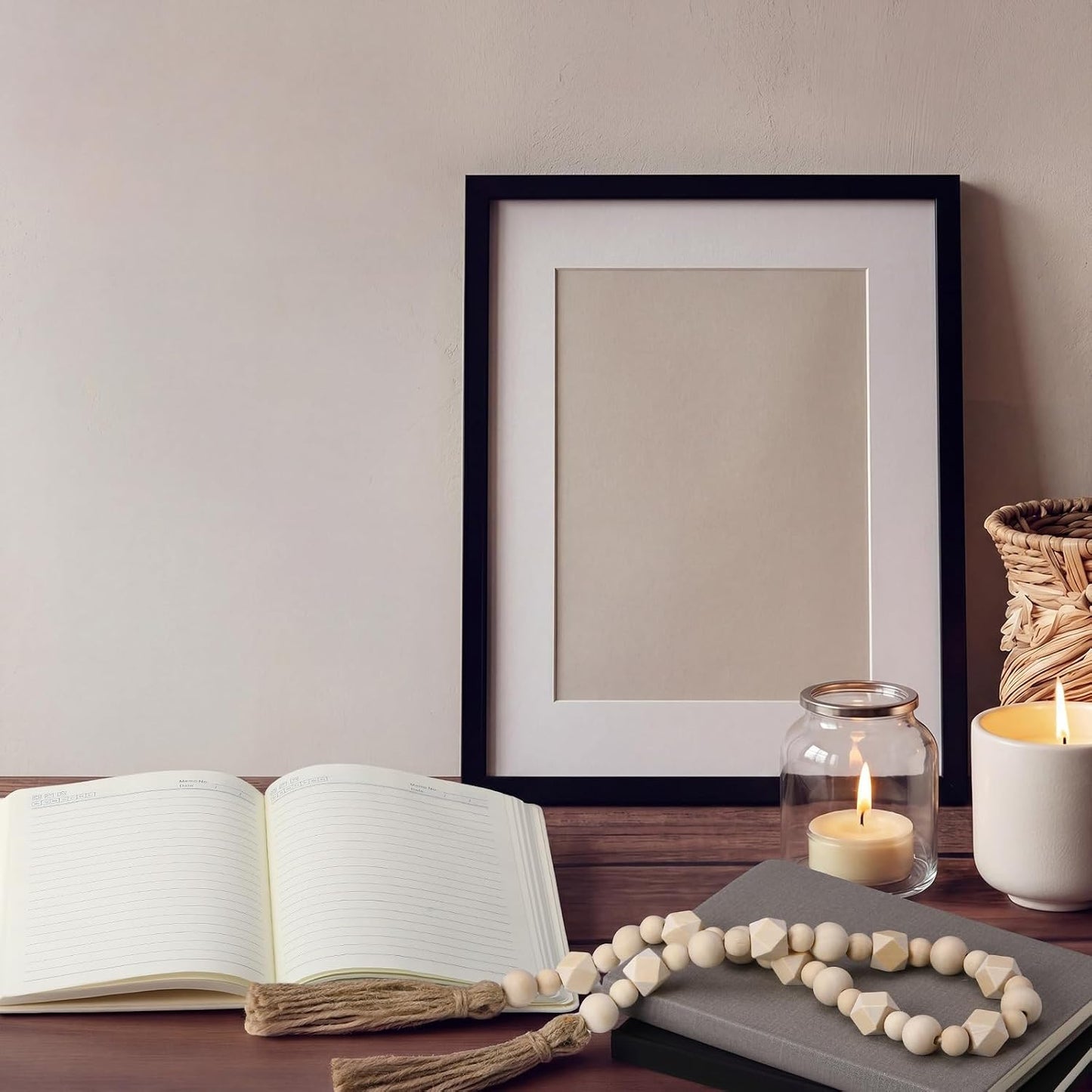 Faux Decorative Books Set / Modern Black / 8.5 x 5.7 / Set of 3