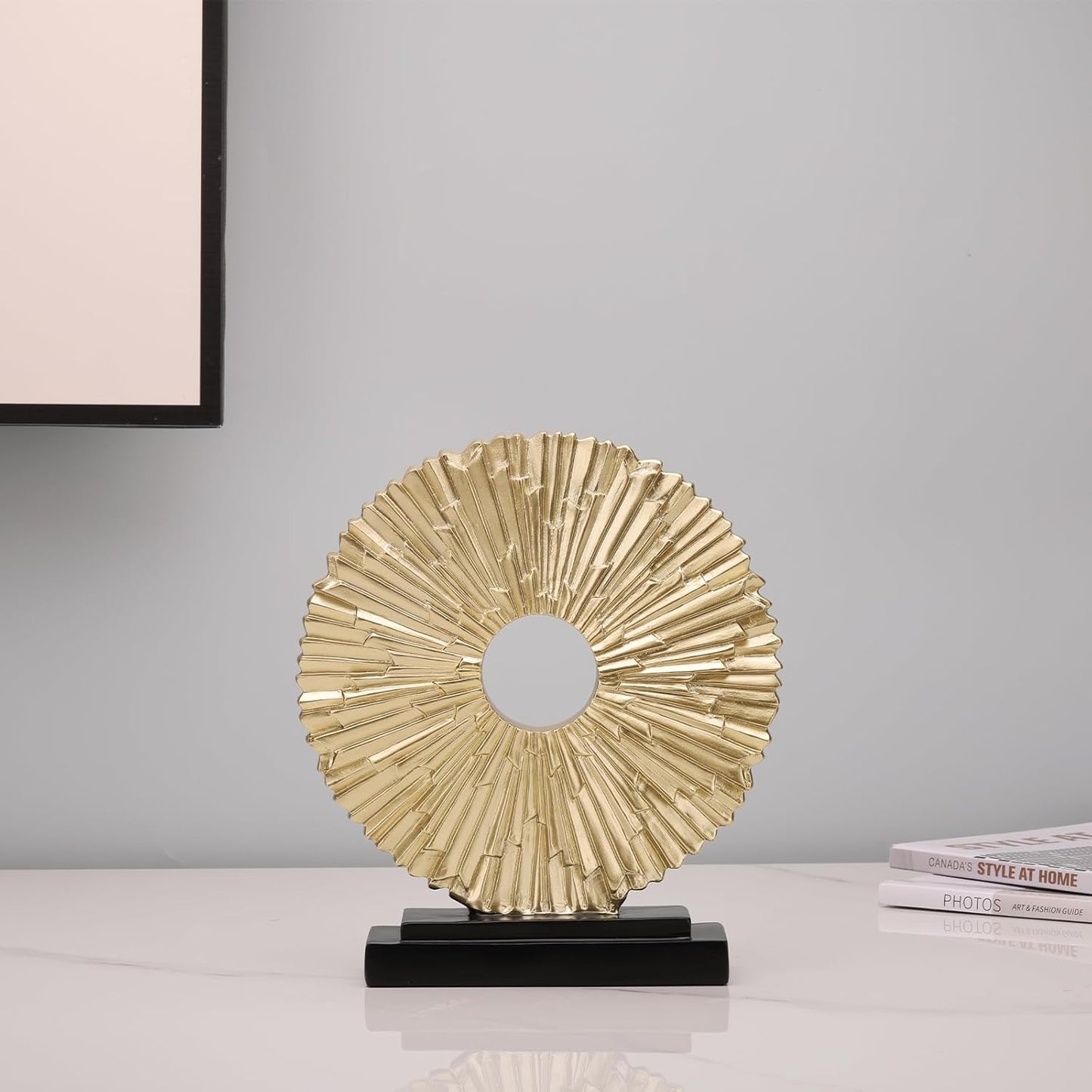 Unique Round line Statue / 96-gold