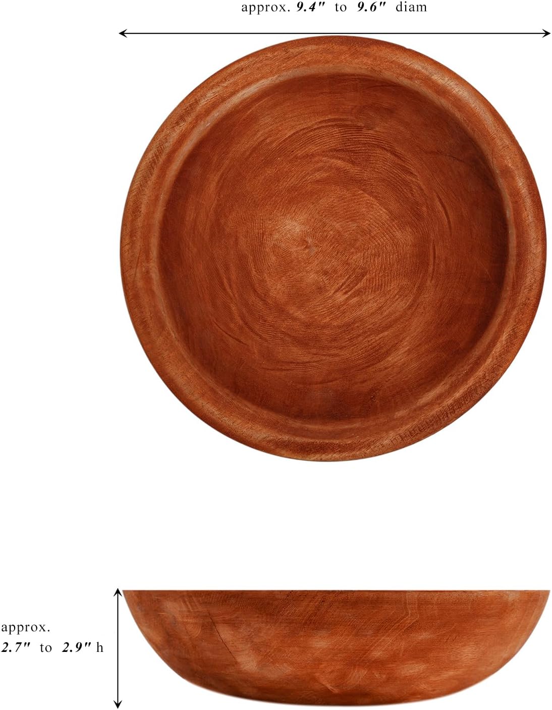 wood dough bowl / Mahogany