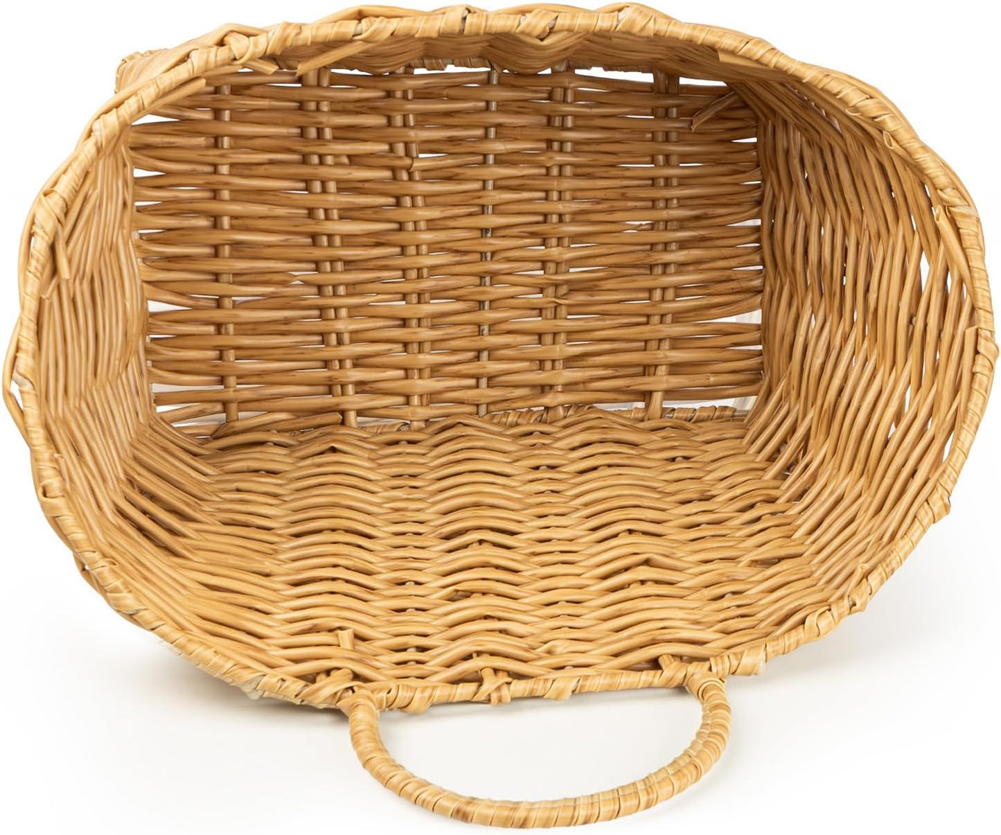 Rustic Farmhouse Wall Decor Organizer / Plastic Rattan-light Brown / Small