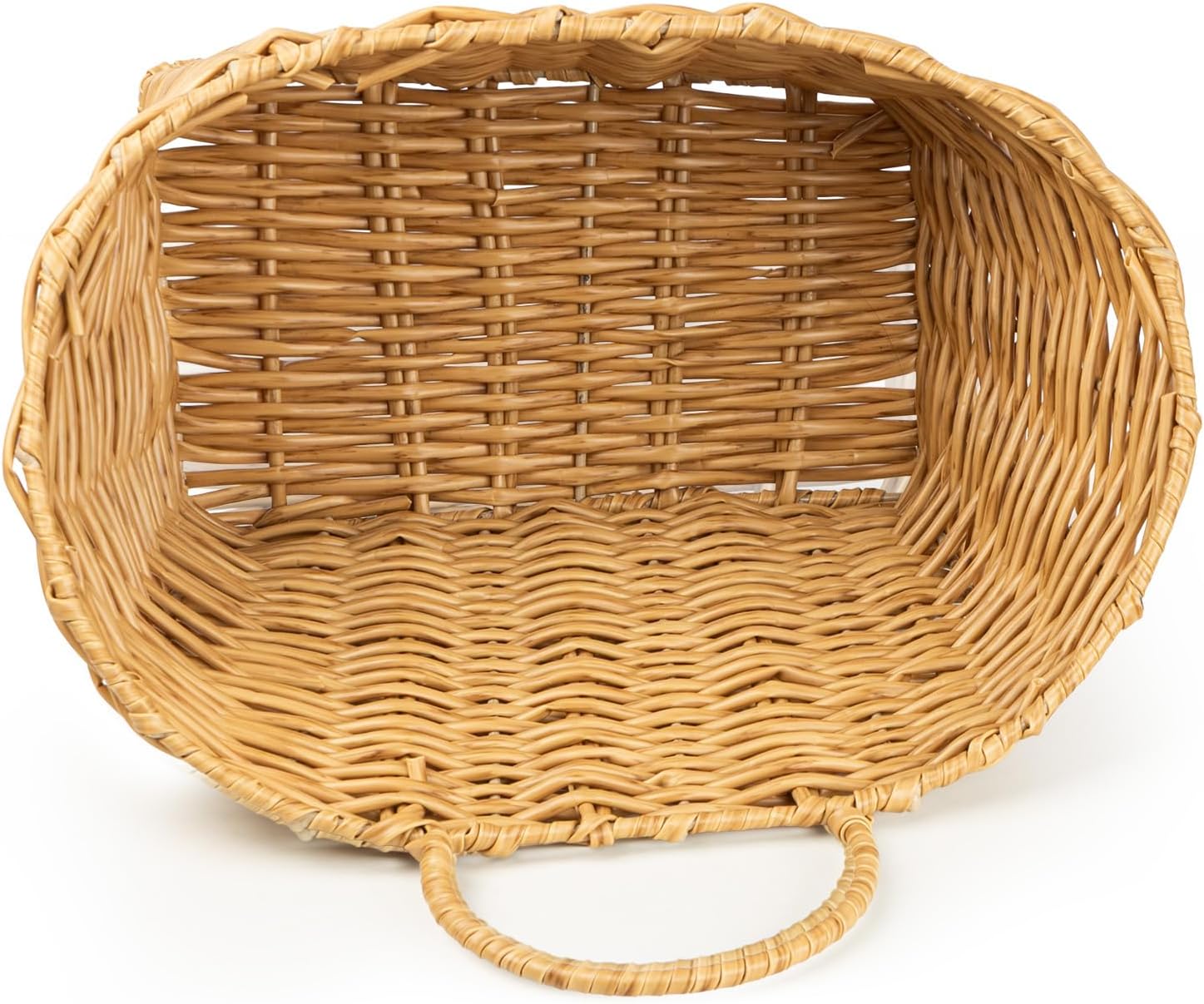 Rustic Farmhouse Wall Decor Organizer / Plastic Rattan-light Brown / Small