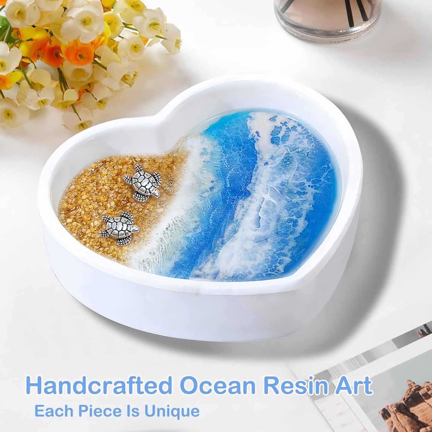 Coastal Jewelry Tray for Engagement & Wedding / Beach Ocean