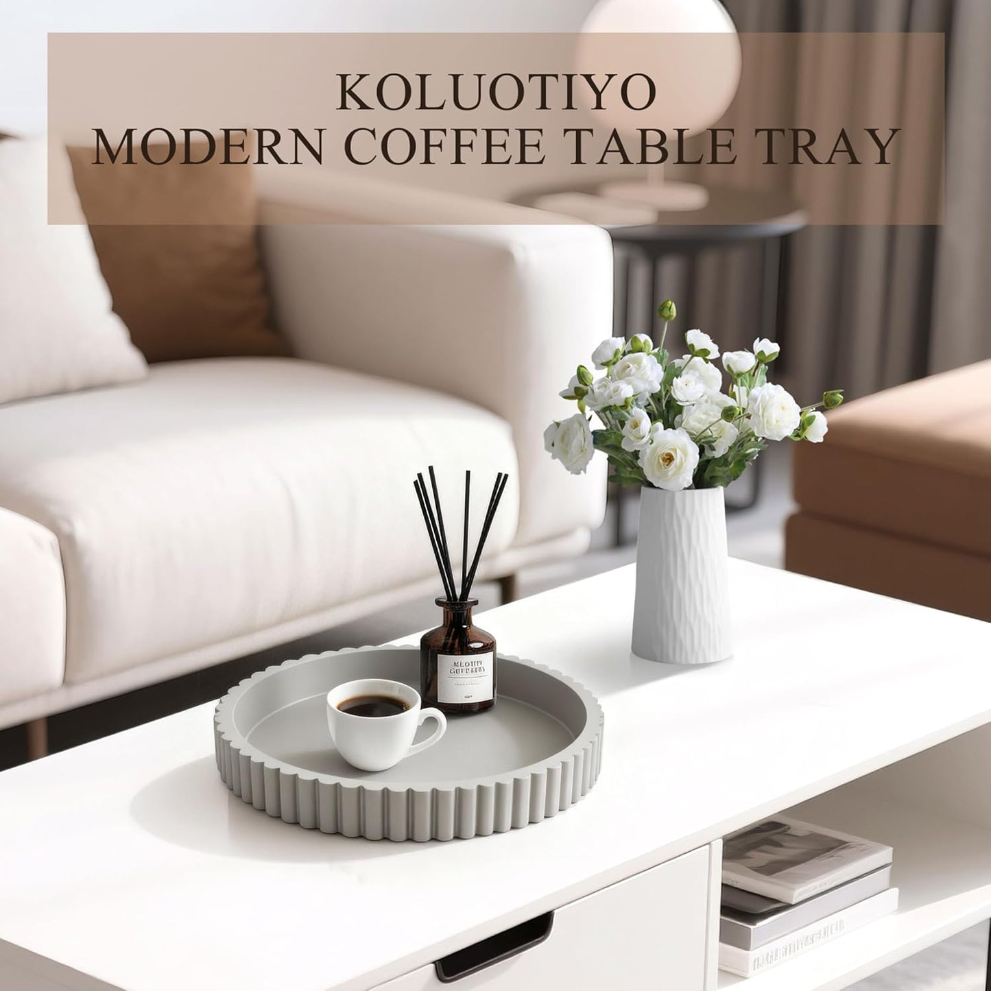 Modern Decorative Trays / Gray