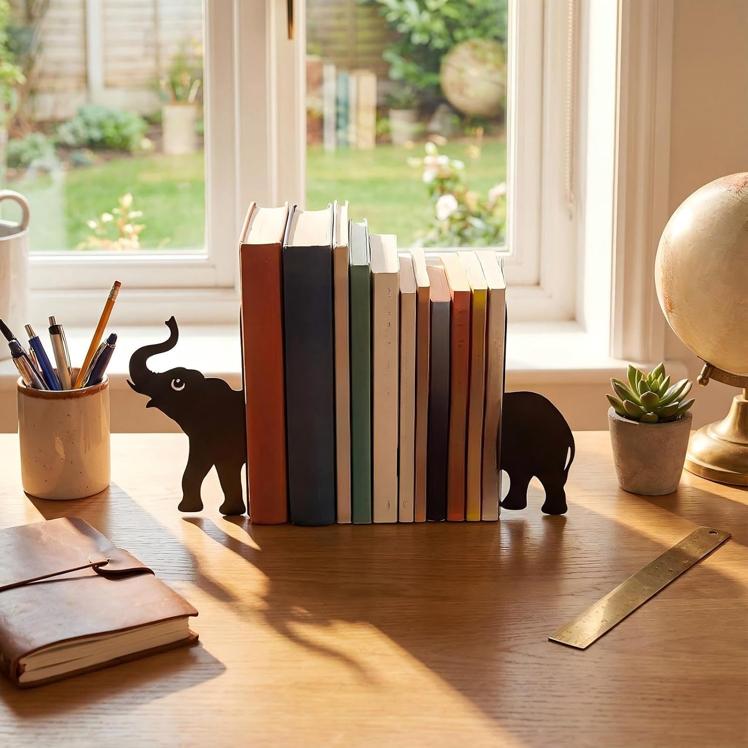 Metal Bookends Styles Book Ends / Elephant / Set of 2
