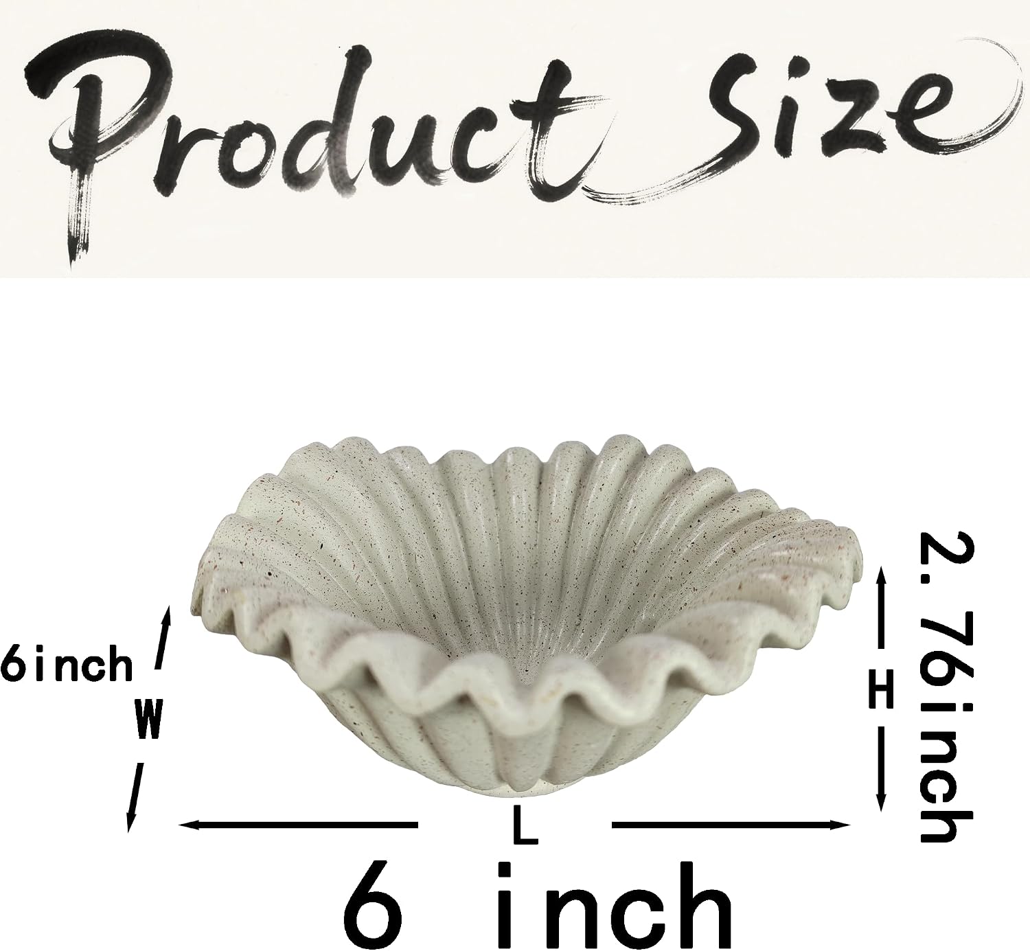 Scalloped Pedestal Bowls for Modern Home Decor / Light Gray-b / 6inch
