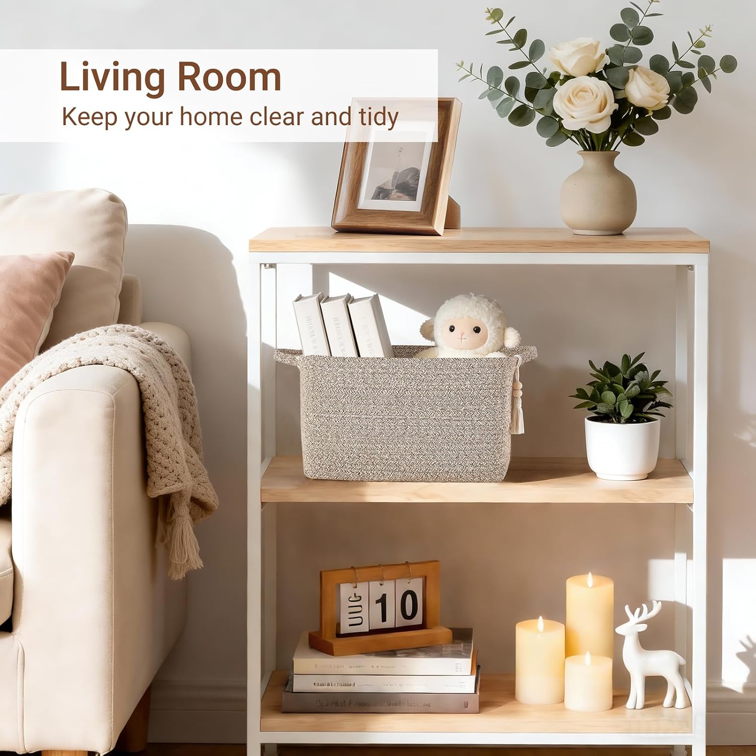 Woven Storage Basket / Brown