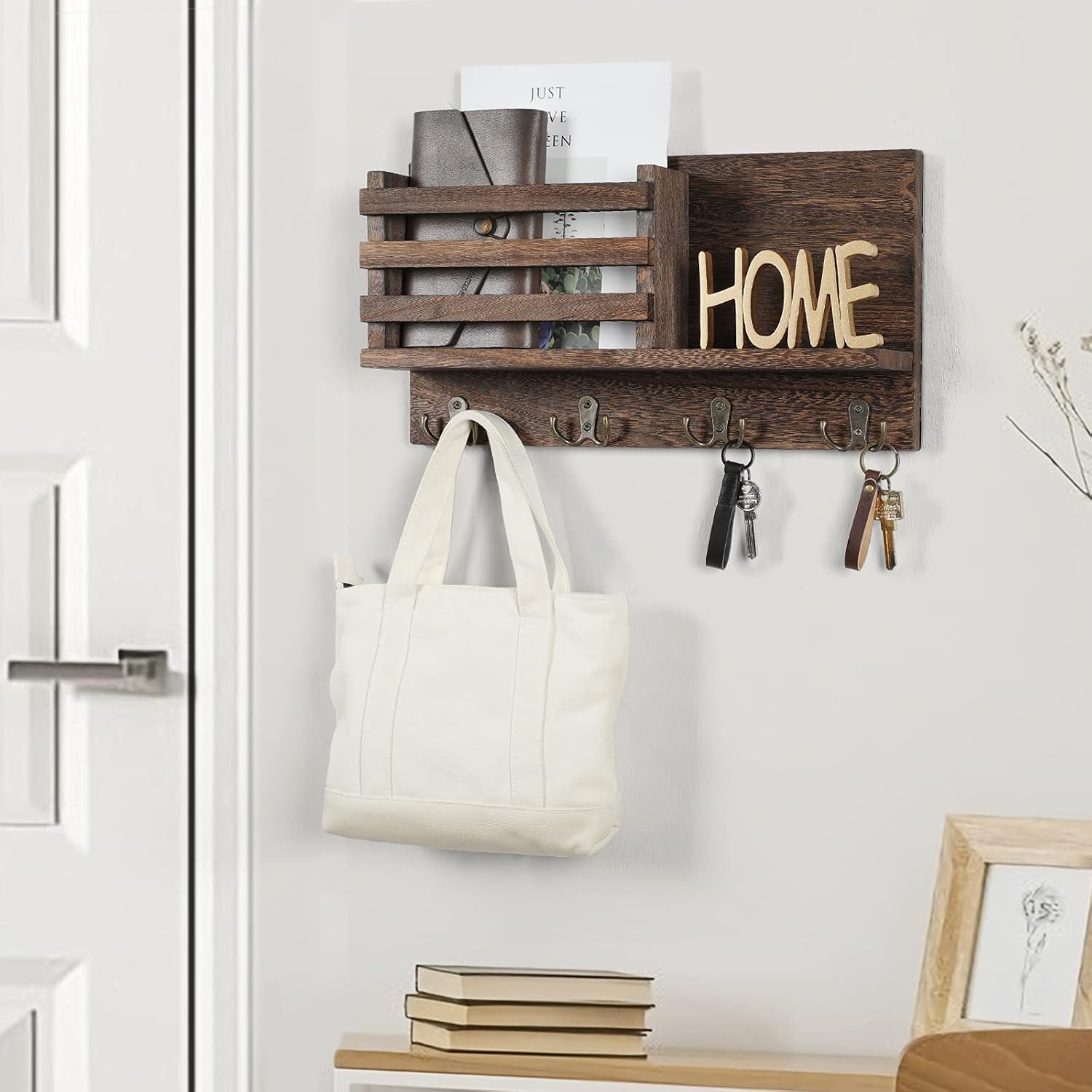 Key & Mail Holder / Brown
