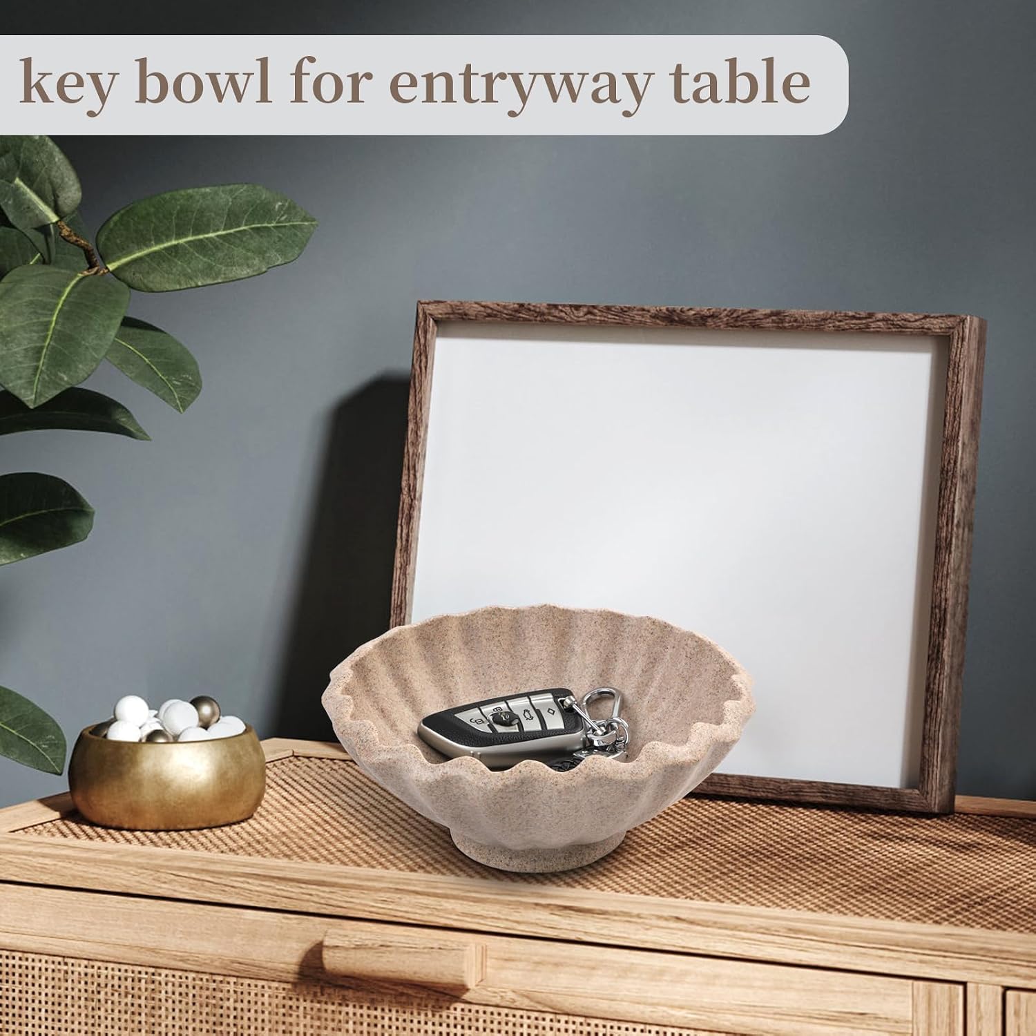 Pedestal Key Bowl for Entryway Table / Art Deco