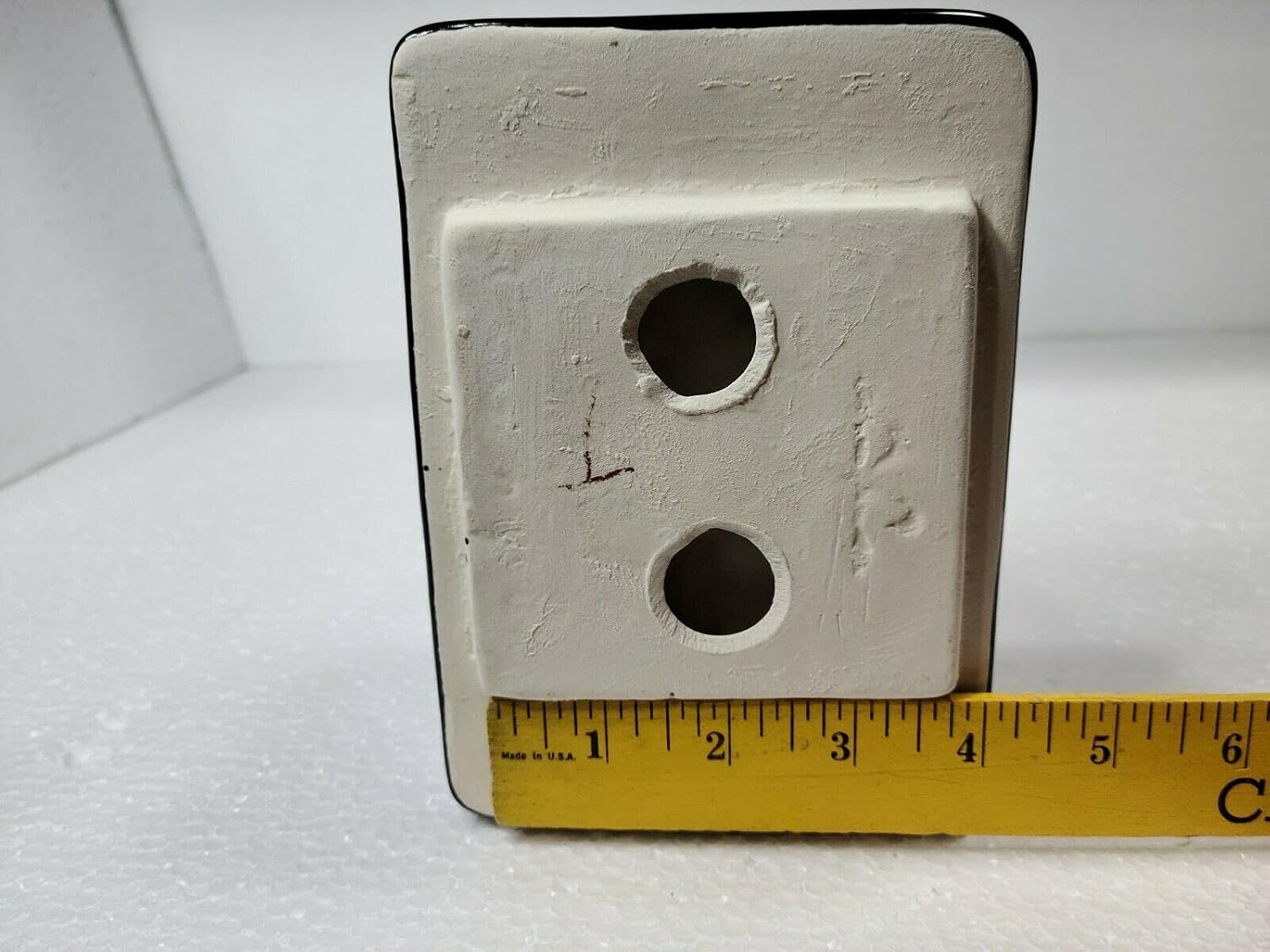 Ceramic Tile Shower Soap Dish Tray Bathtub Vintage Mid Century Modern Vintage Retro / Black