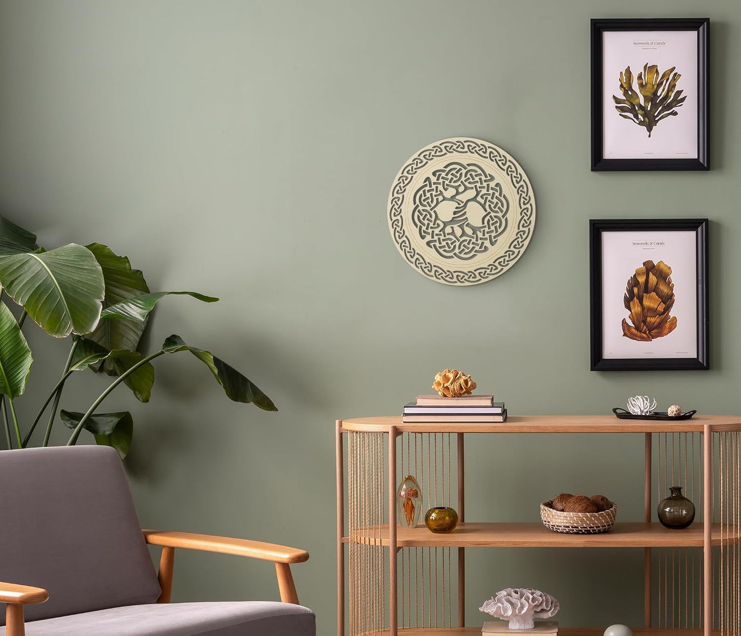 Fourth Level Mfg. Designs Triskele Knot Wooden Wall Art I Irish Symbols / Triskelion