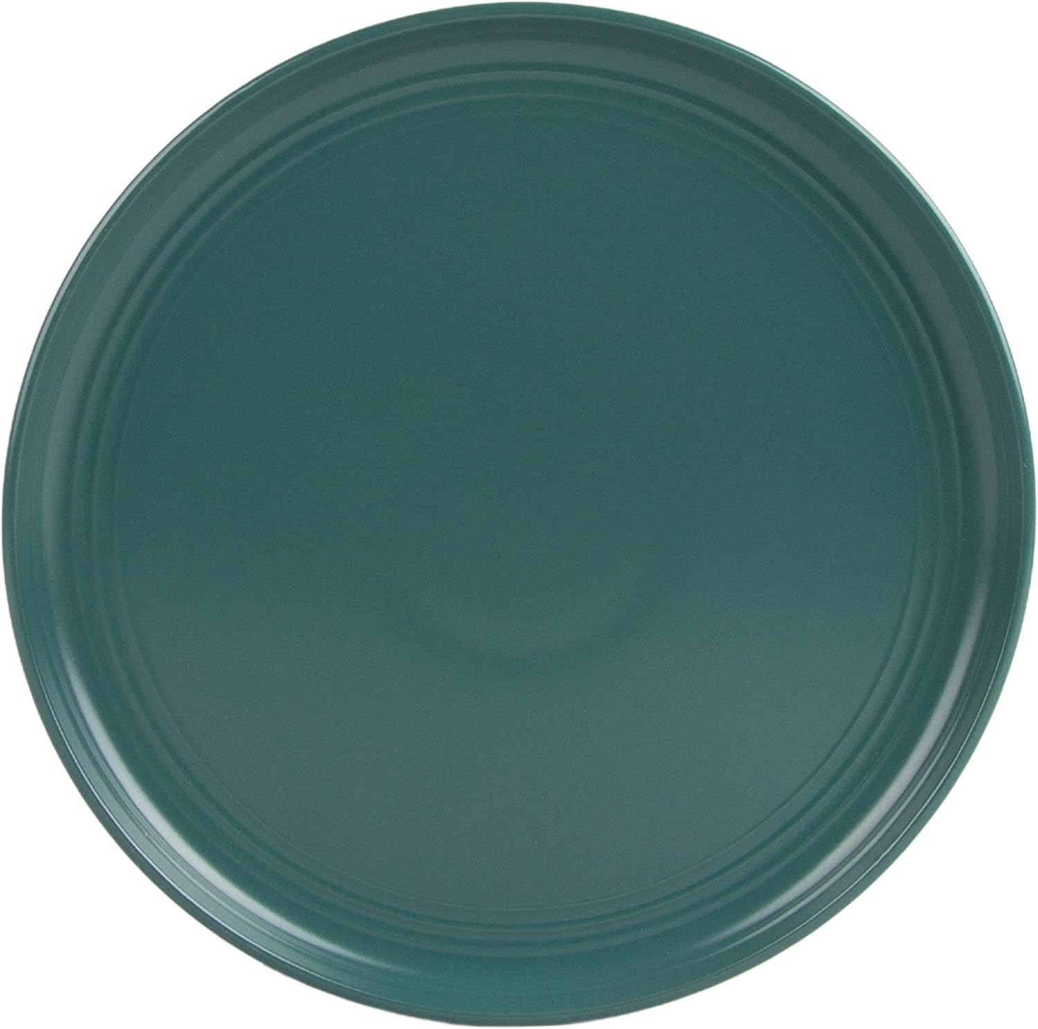 Double Line 10.5" Dinner Plate, Set of 6, Emerald Green