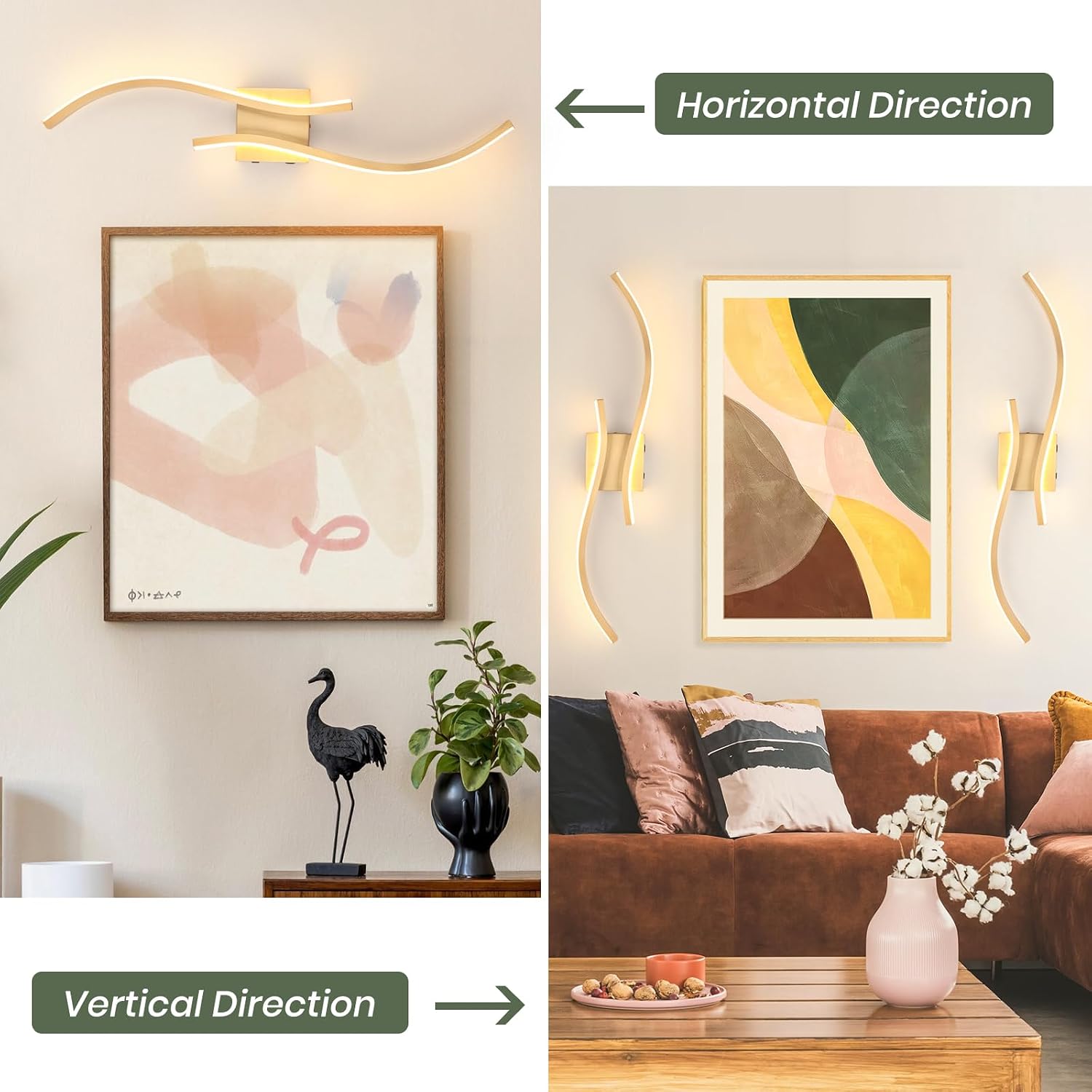 CANEOE Battery Operated Wall Sconces with Remote Control, Rechargeable Dimmable Touch Wall Sconces Set of Two