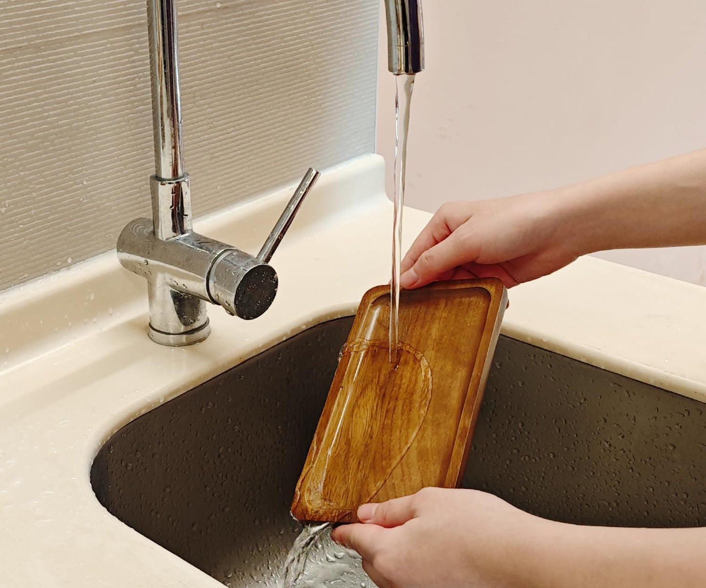 Small Wooden Tray Rectangular / Rectangular x 6 / 7.5 x 4.1 x 0.6 / Set of 6