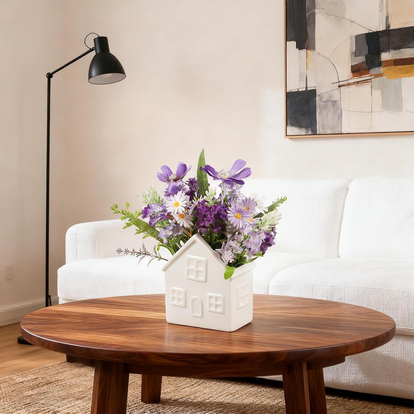 Faux Potted Plants / Purple