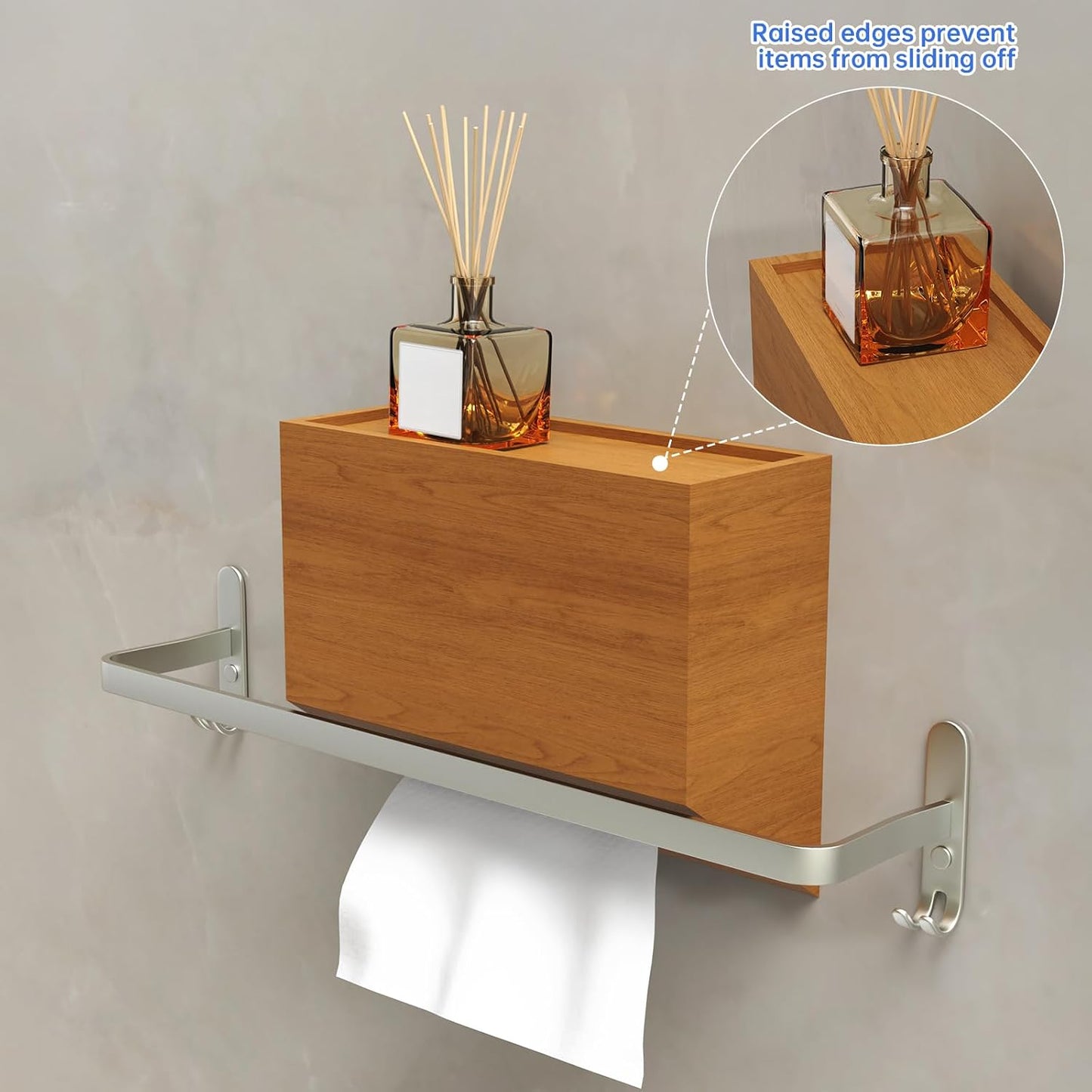 Tissue Box Cover for Kleenex Hand Towels / Pine Wood